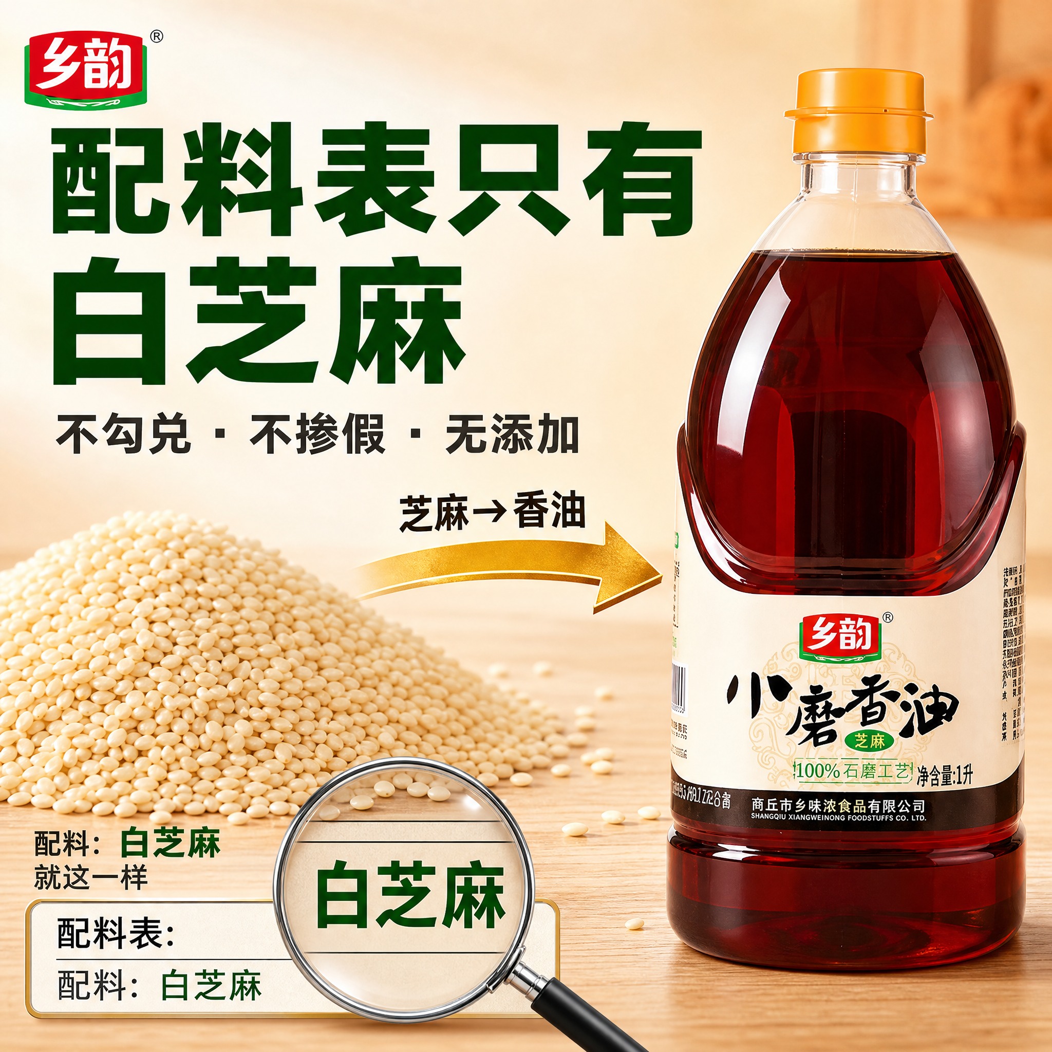 抖音电商商品主图，1:1正方形，爆款促销感路线，主题为「配料只… - 图片创意预览