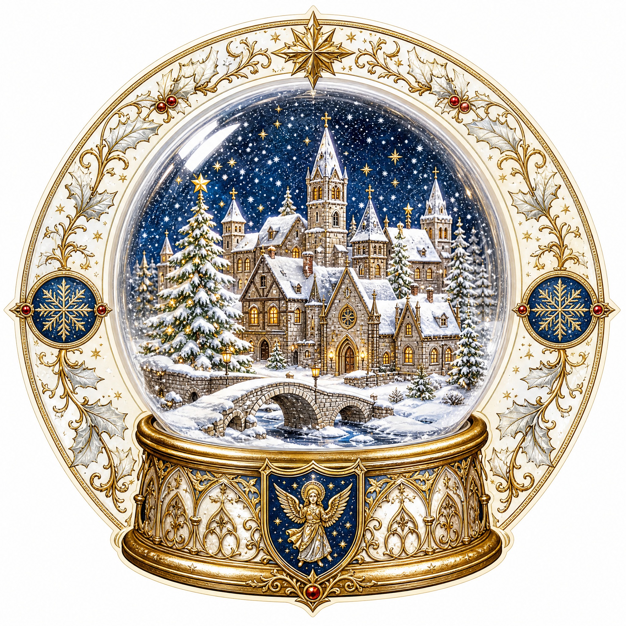 Christmas sticker, medieval ill… - 图片创意预览