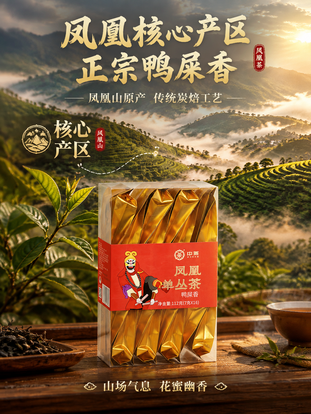 [主图-2] 核心亮点与溯源 中茶凤凰单丛茶鸭屎香 产地溯源信… - 图片创意预览