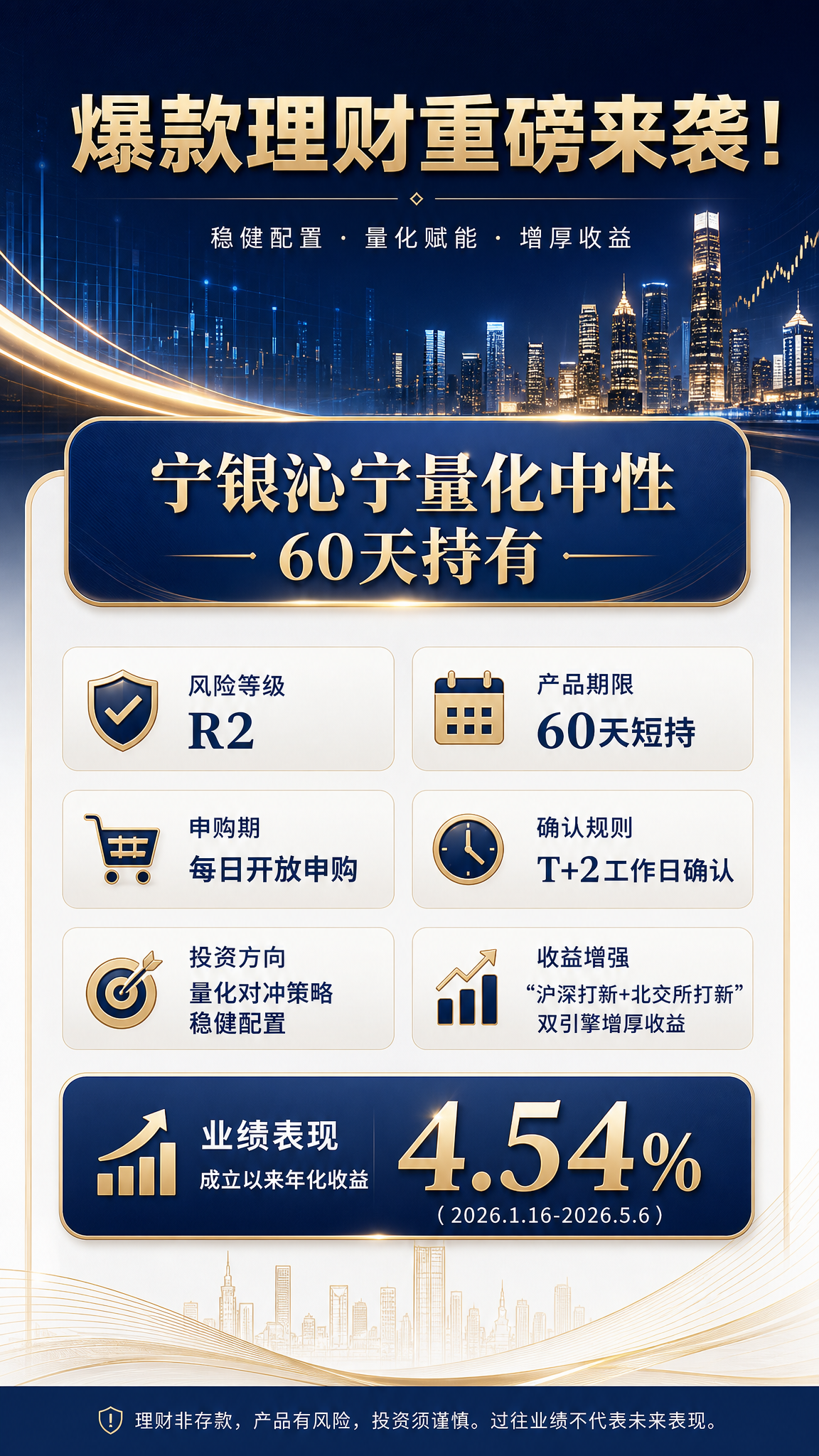 金融理财产品宣传海报，顶部大标题写着"爆款理财重磅来袭！"，产… - 图片创意预览