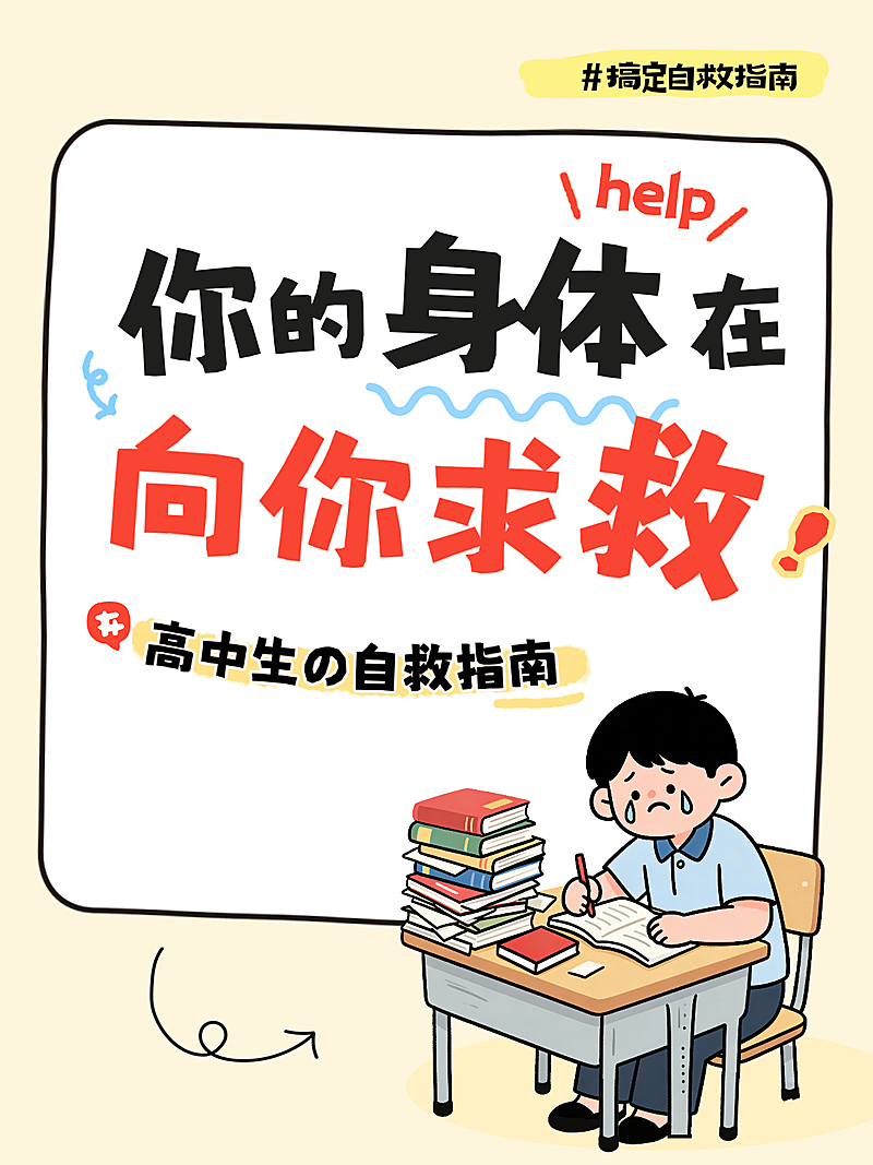 知识付费职场牛马身体健康指南分享小红书封面