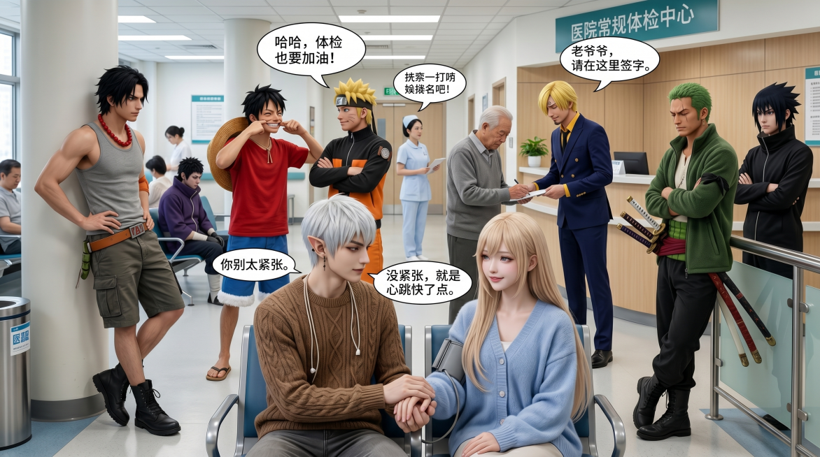 生成医院人物插画预览效果
