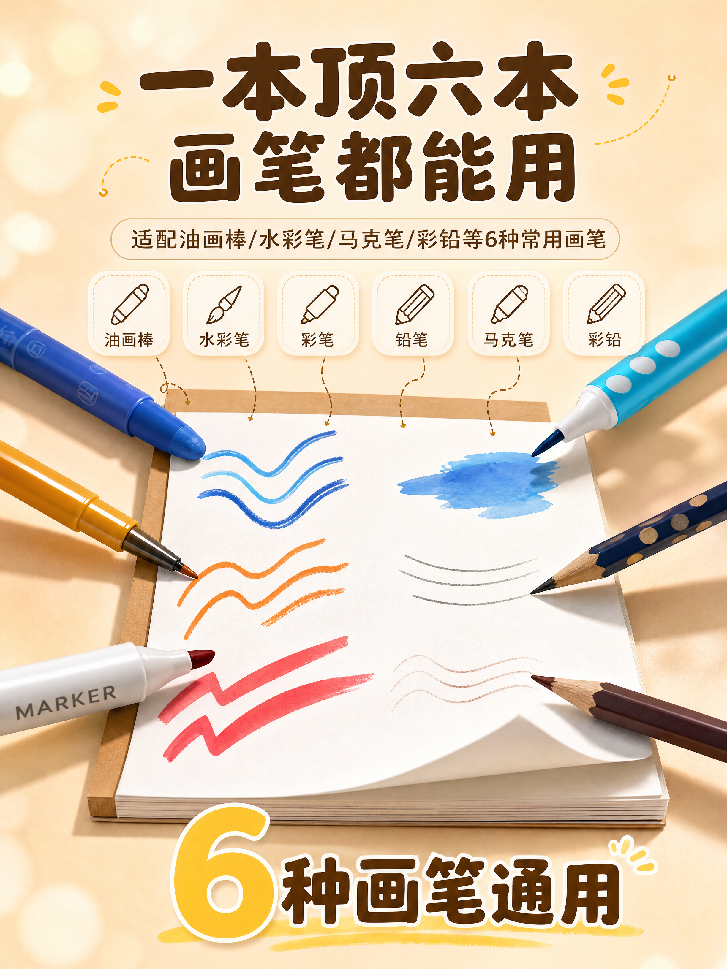 [商品] 使用【图1】的牛皮纸封面图画本；保留牛皮纸棕色封面、… - 图片创意预览