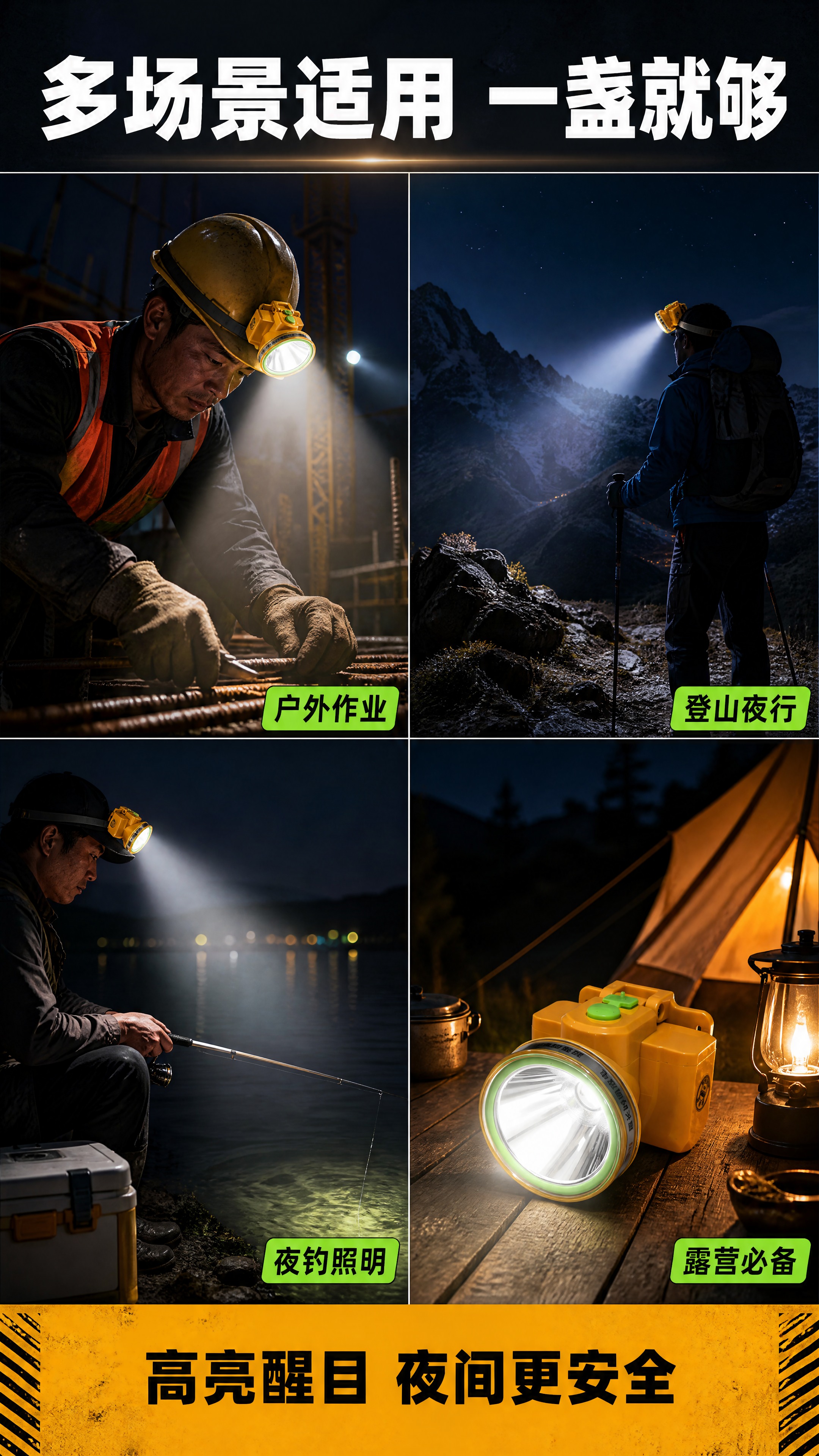 [商品] 使用【图3】橙黄色LED头灯；保留产品外观、颜色、结… - 图片创意预览