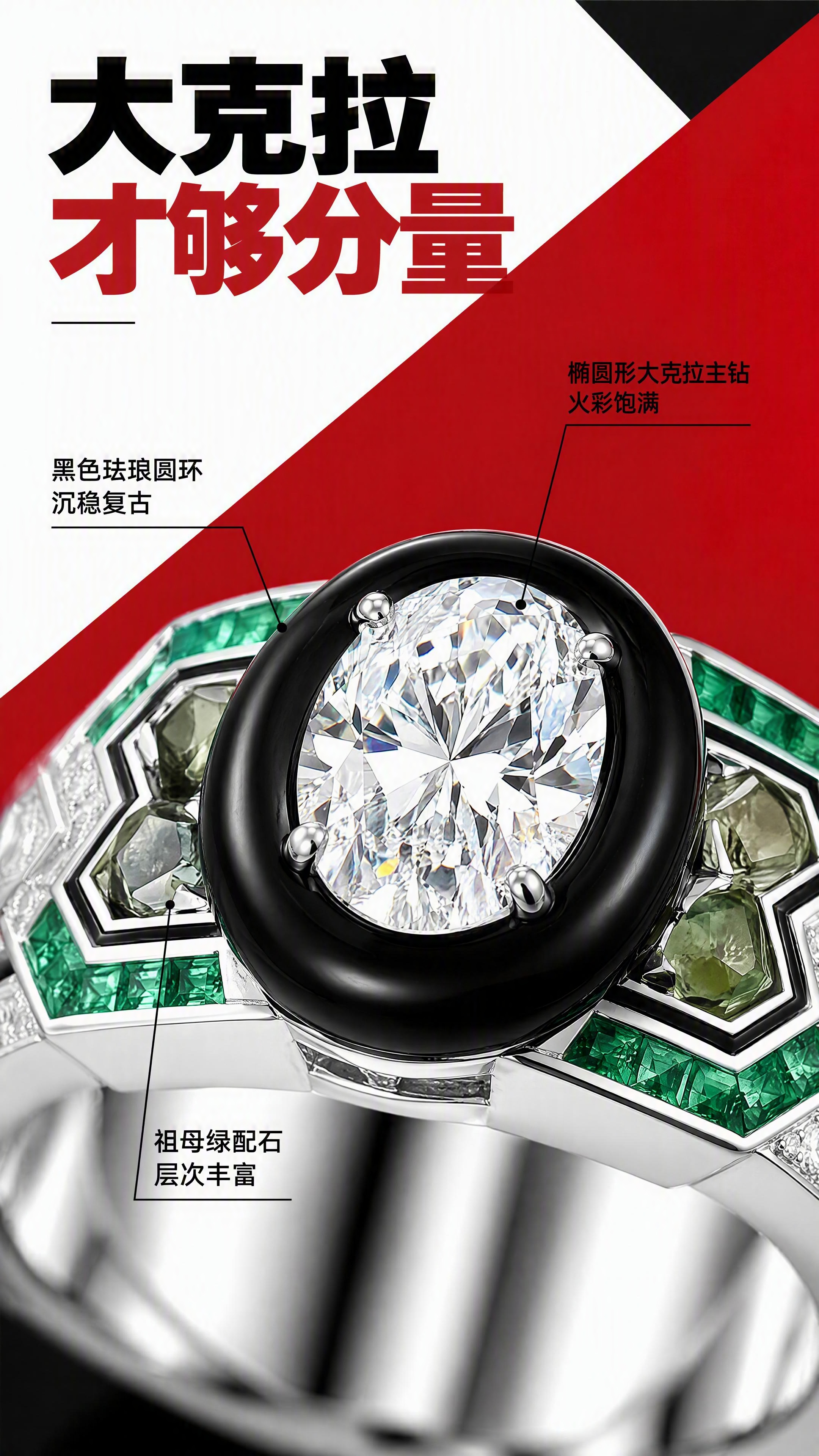 [商品] 使用【图1】男士Art Deco风格大克拉培育钻戒指… - 图片创意预览