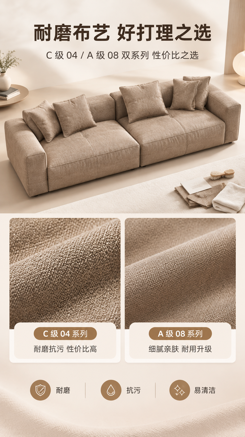 [商品] 使用【图1】LKS8825 面包沙发；将皮面替换为耐… - 图片创意预览