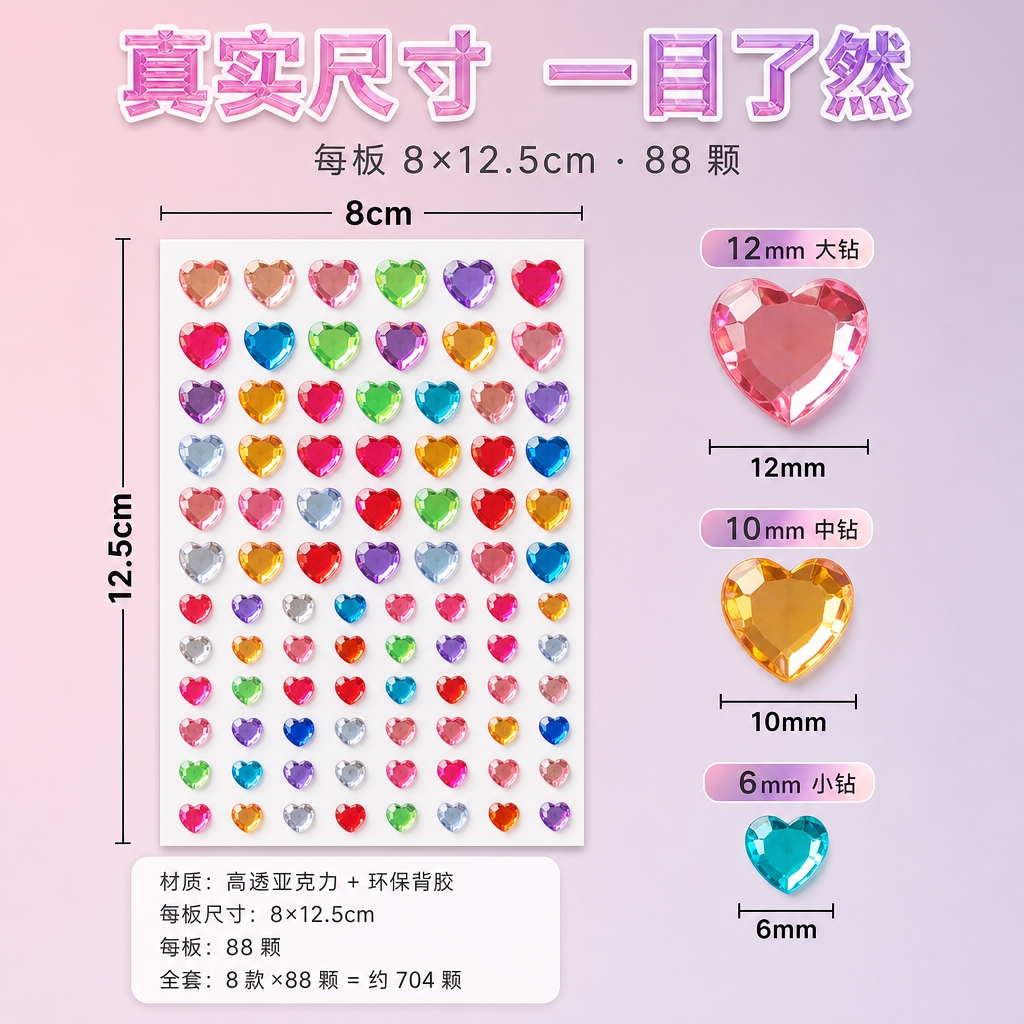 1:1正方形电商主图，马卡龙清新风结合软萌少女风，干净高级排版… - 图片创意预览