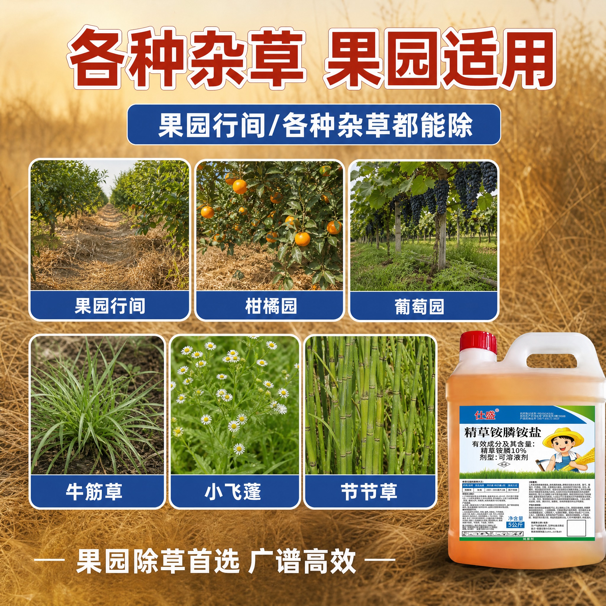 [主图-4] 果园适用场景，各种杂草都能除。 [统一基调] 京… - 图片创意预览