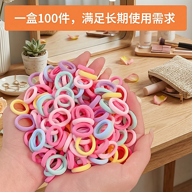 将图片上的英文全部转换成中文，字体、排版和颜色均保持不变，A Full Box of 100 Pcs to Meet Your Long-Term Needs译为一盒100件，满足长期使用需求