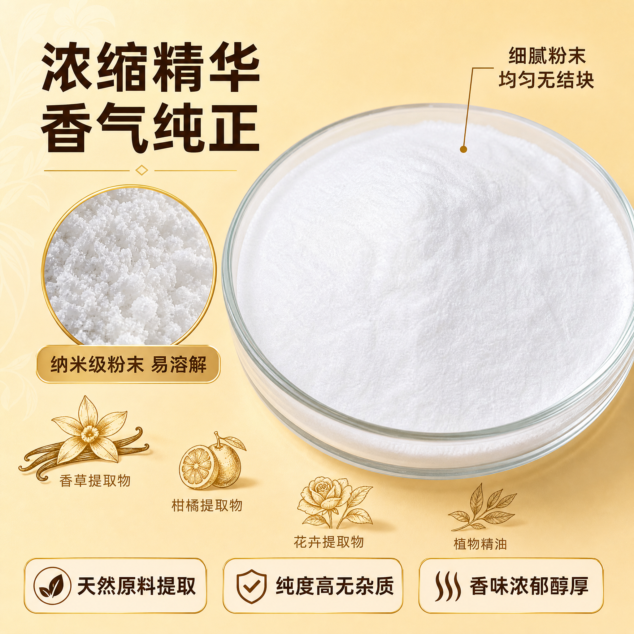 [主图-3] 材质细节与品质，主题为浓缩精华香气纯正的品质展示… - 图片创意预览