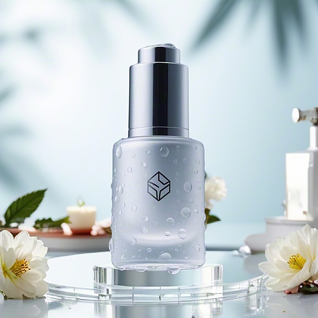 清新玻璃瓶设计，简约现代风格，透明质感彰显纯净之美。