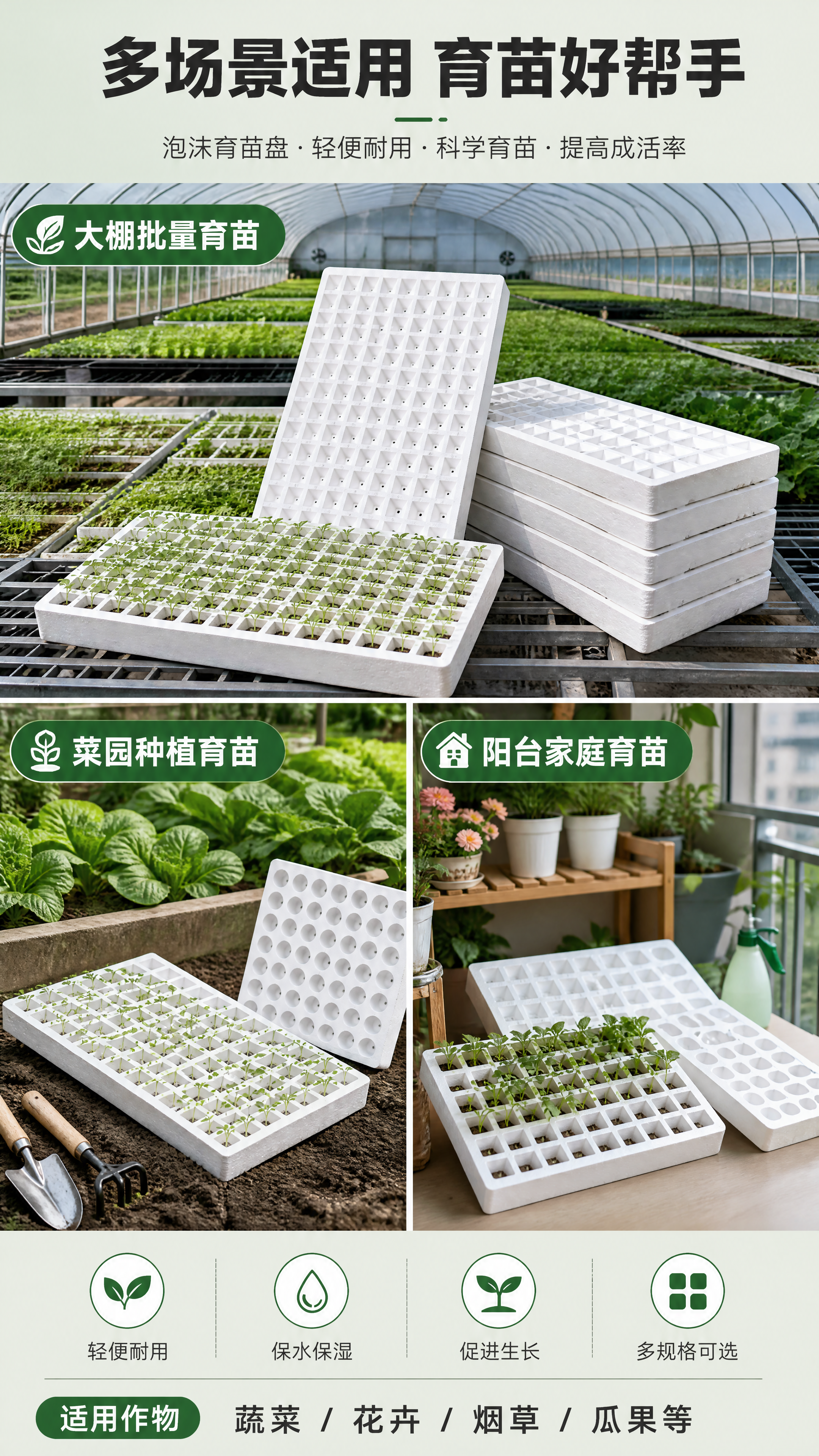 [商品] 使用【图2】【图5】多规格泡沫育苗盘；保留白色泡沫材… - 图片创意预览