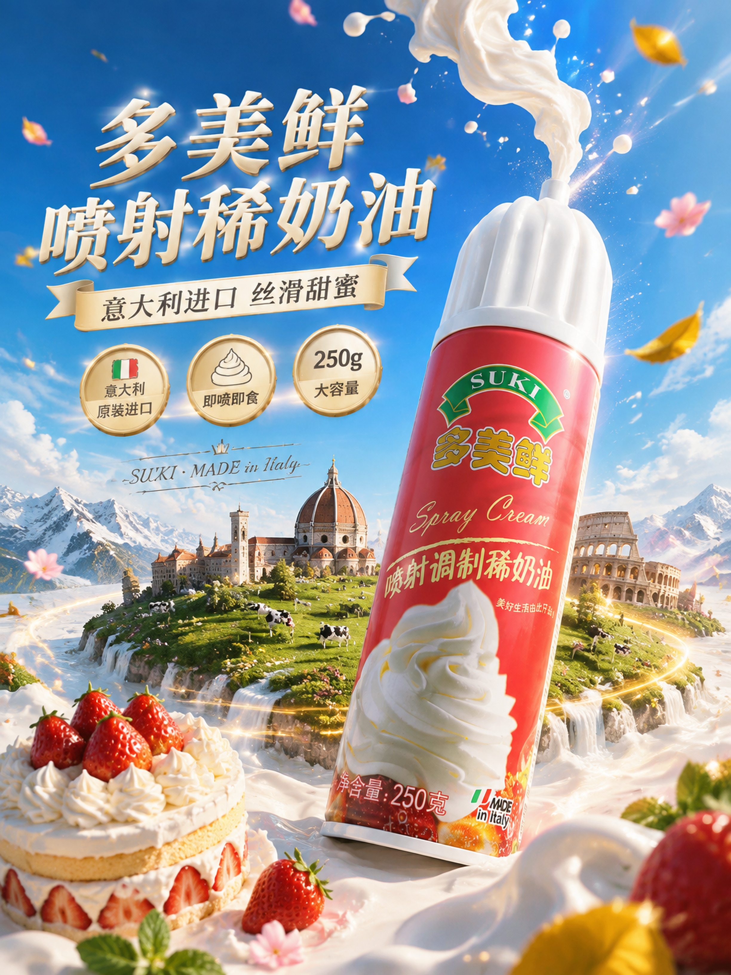 超现实主义奇幻商业广告海报，8K超清，C4D OC渲染，电影级… - 图片创意预览