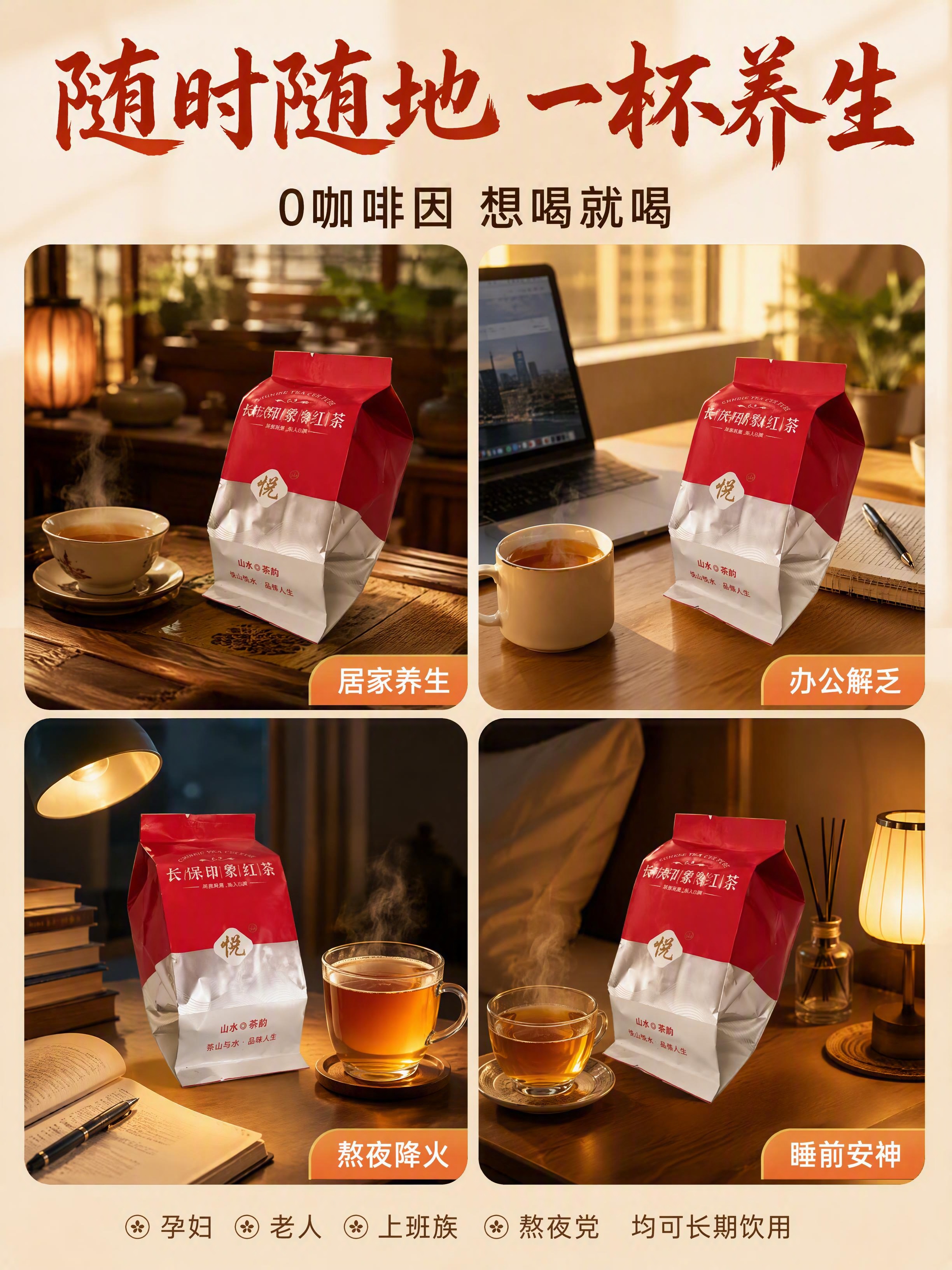 [第5张] 详情页场景种草-日常饮用多场景拼图。本张使用【图1… - 图片创意预览