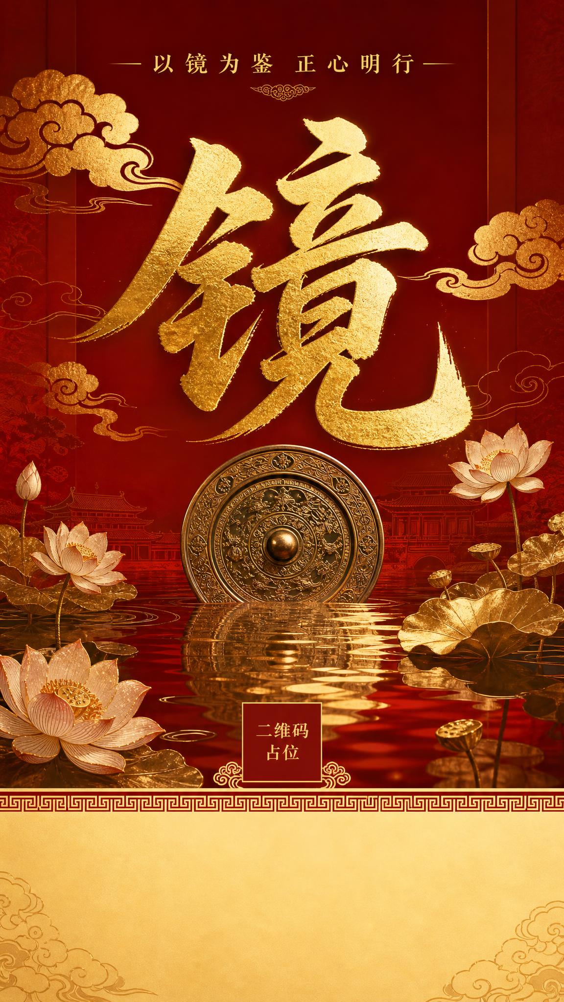 国庆主题系列海报第四张，国风新中式工笔风格，竖版9:16。画面… - 图片创意预览
