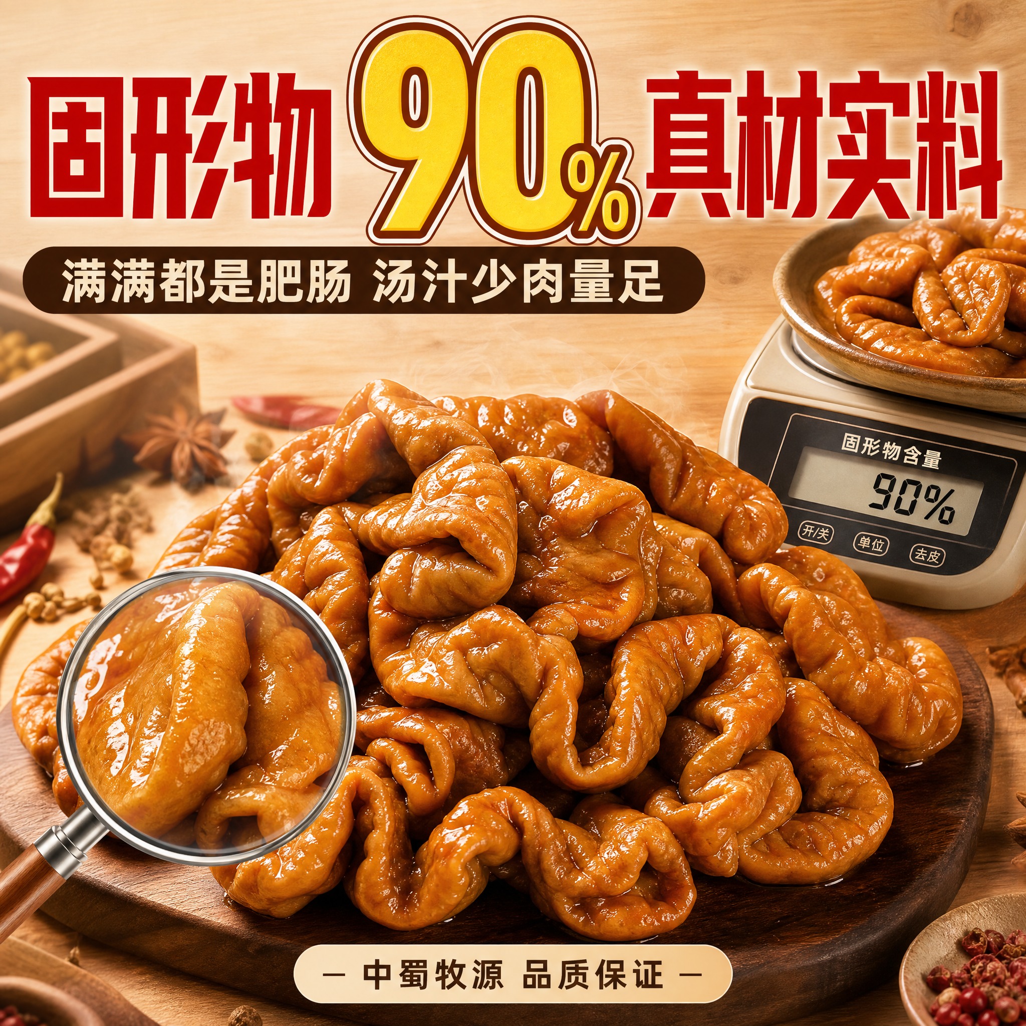 [主图-2] 核心卖点 固形物90% 真材实料 拼多多风格信息… - 图片创意预览