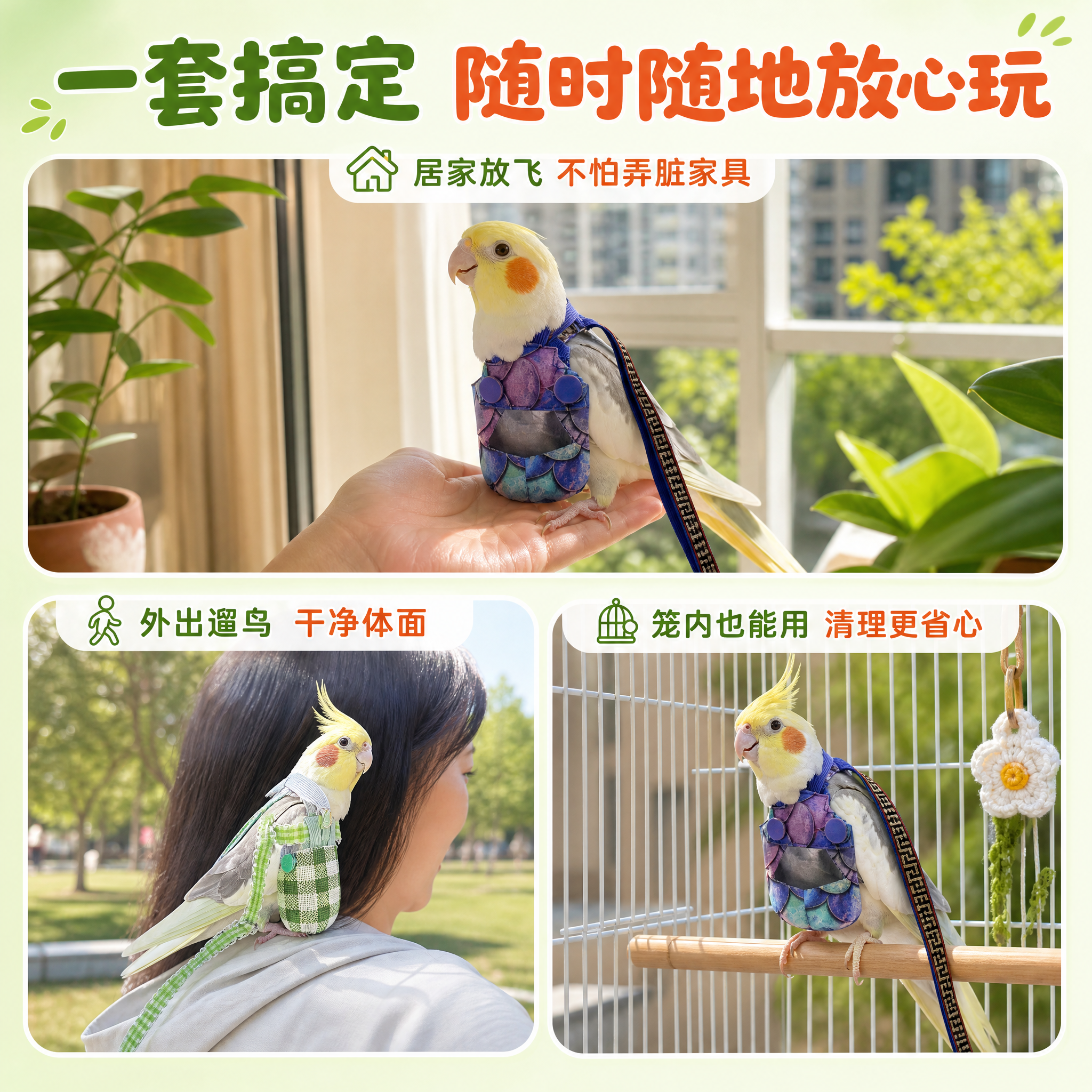 [主图-4] 主题：多场景使用 居家外出都适用。 [统一基调]… - 图片创意预览
