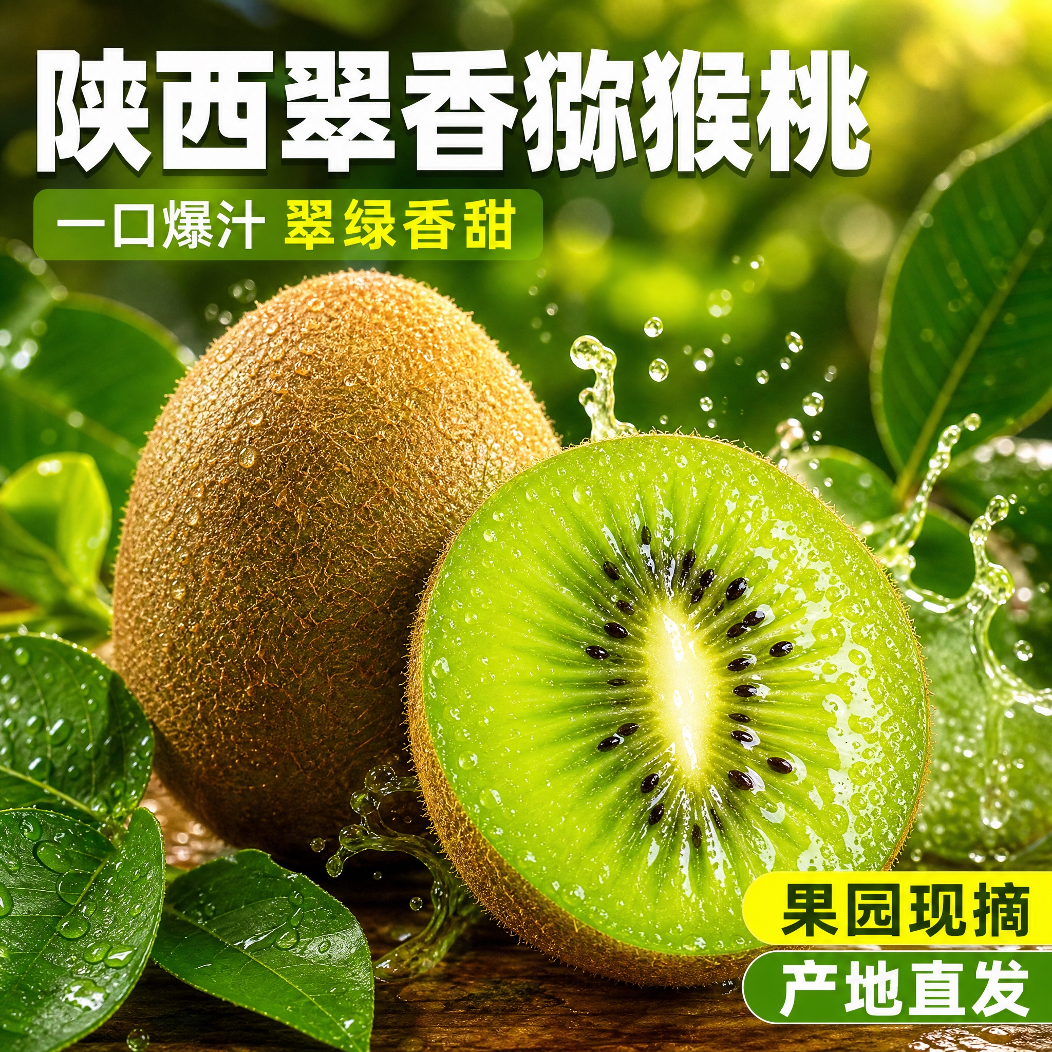 [主图-1] 首图/点击率：陕西翠香猕猴桃爆款主图，主打食欲与… - 图片创意预览