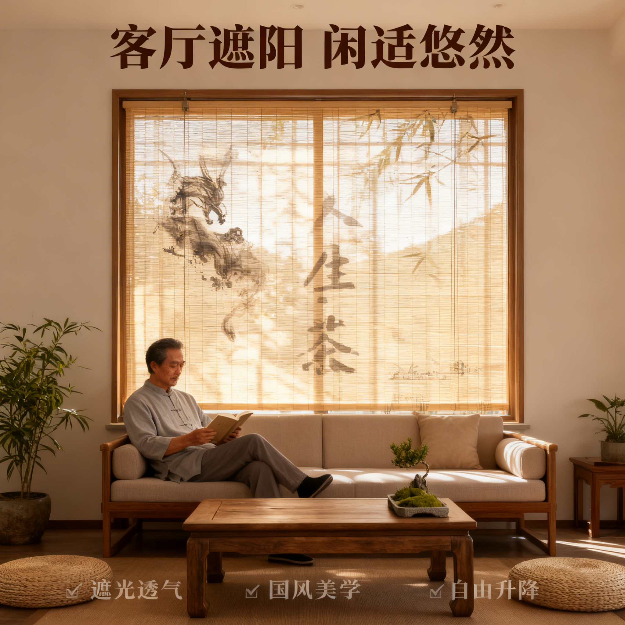 设计竹帘主图套图 - 图片创意预览