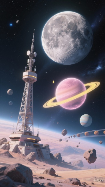 帮我生成20张关于月亮或者星球的图片预览效果