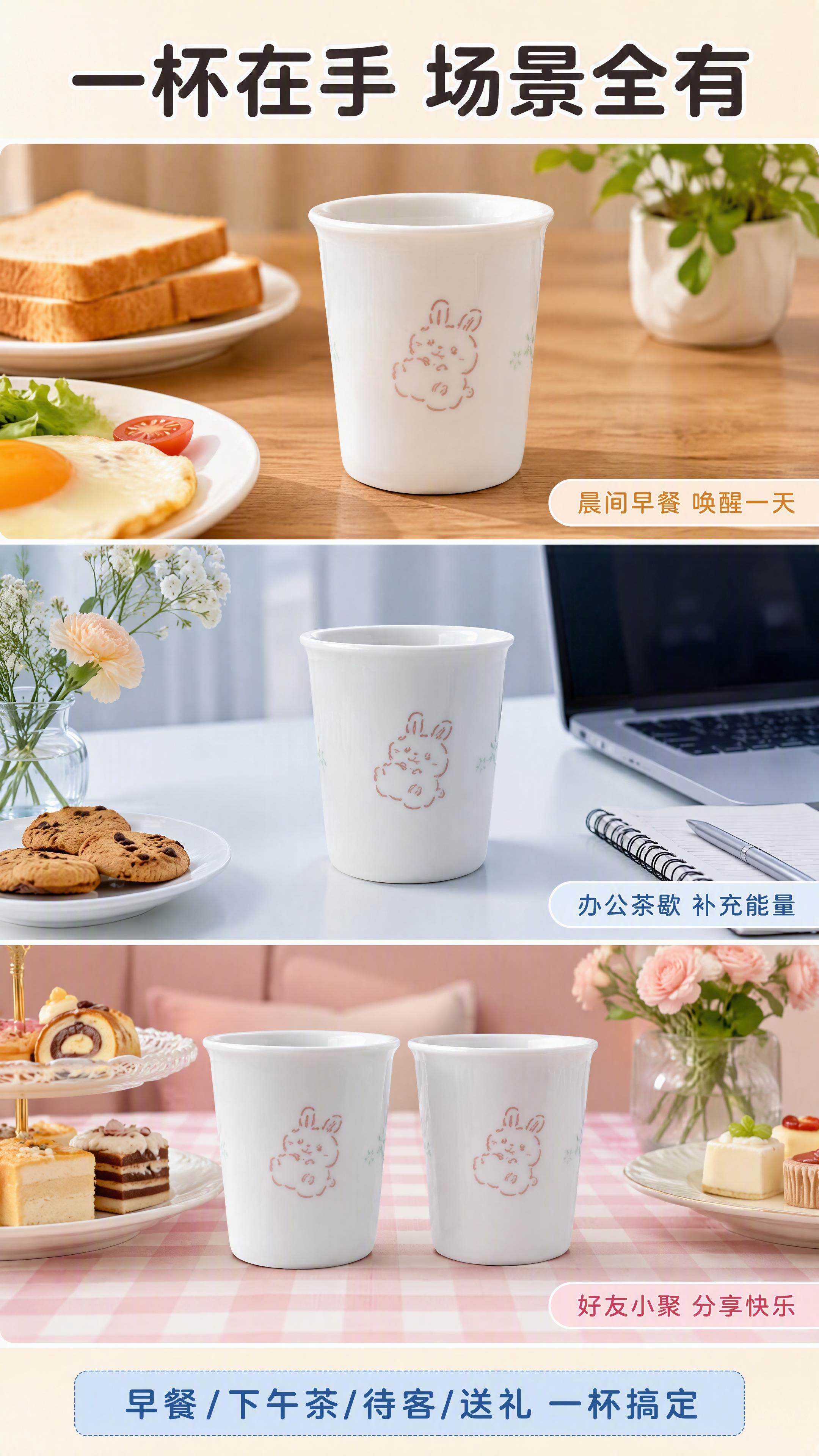 [第7张] 场景拼贴页-一杯多用多场景适配。本张使用【图1】作… - 图片创意预览