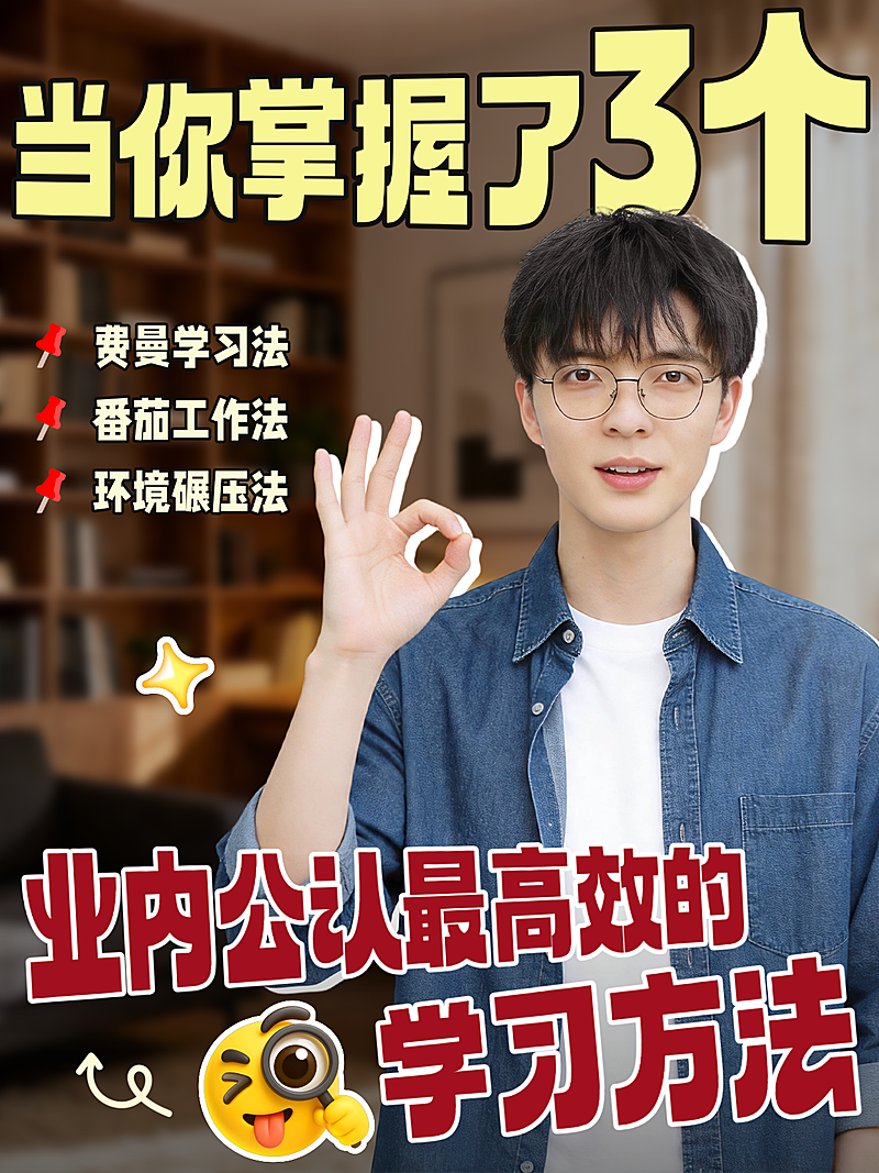 教育培训学历工作学习人像小红书封面