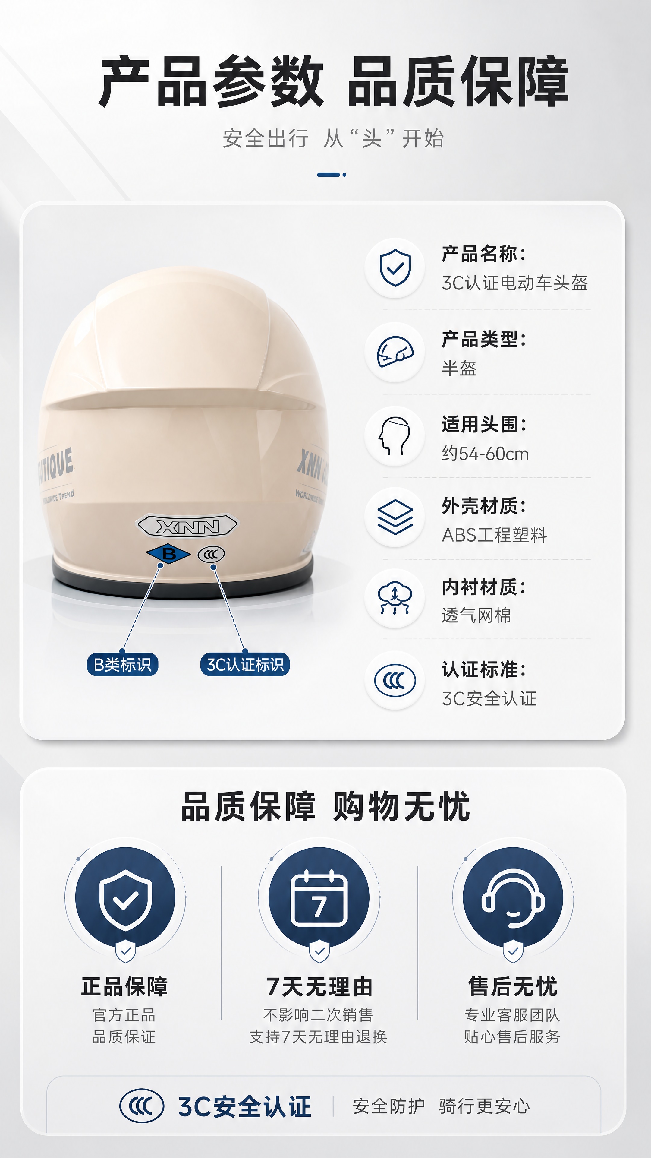 [商品] 使用【图9】奶茶米白色头盔尾部图+【图1】水泥灰头盔… - 图片创意预览