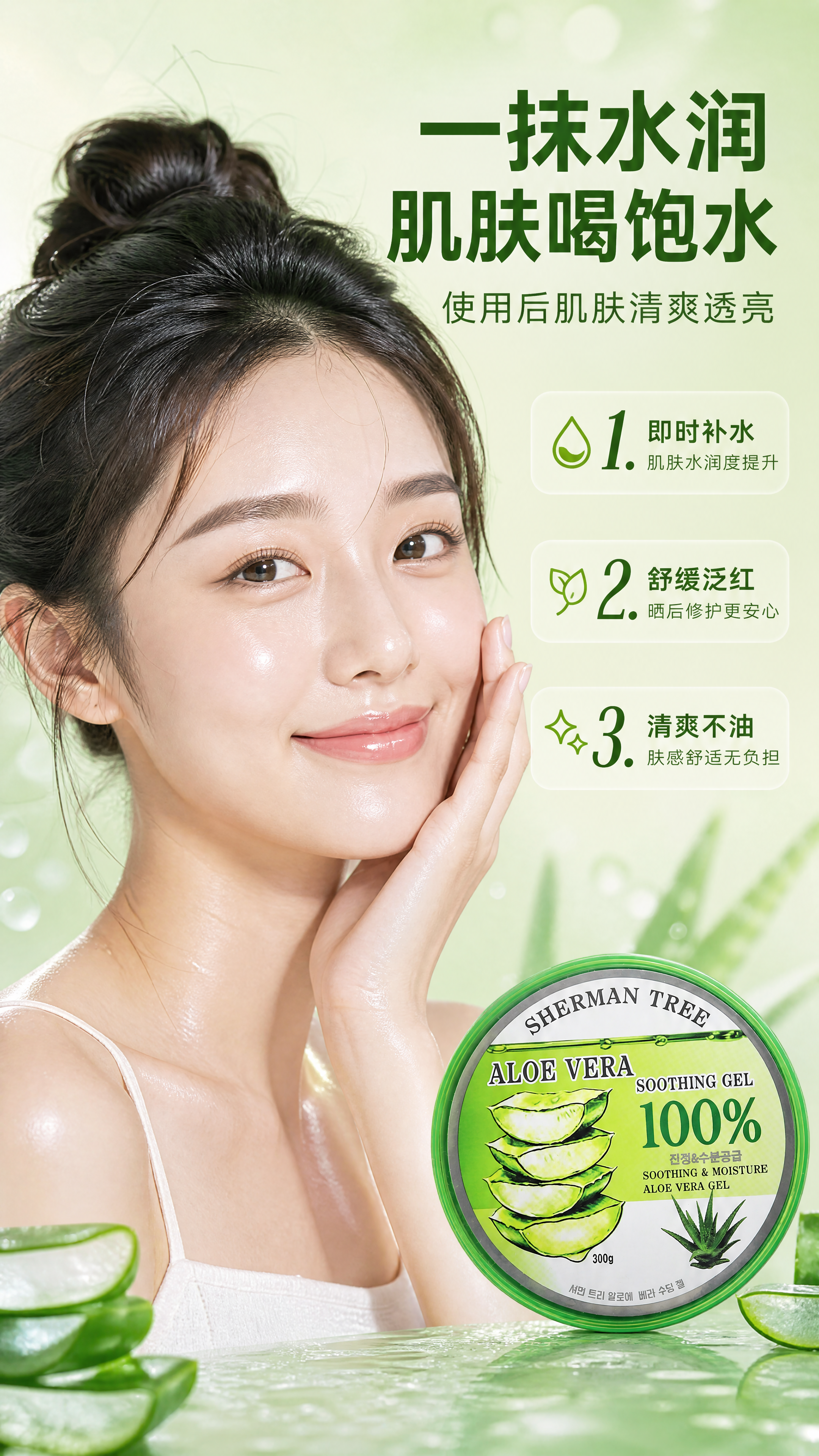 [商品] 使用【图1】SHERMAN TREE芦荟舒缓保湿凝胶… - 图片创意预览