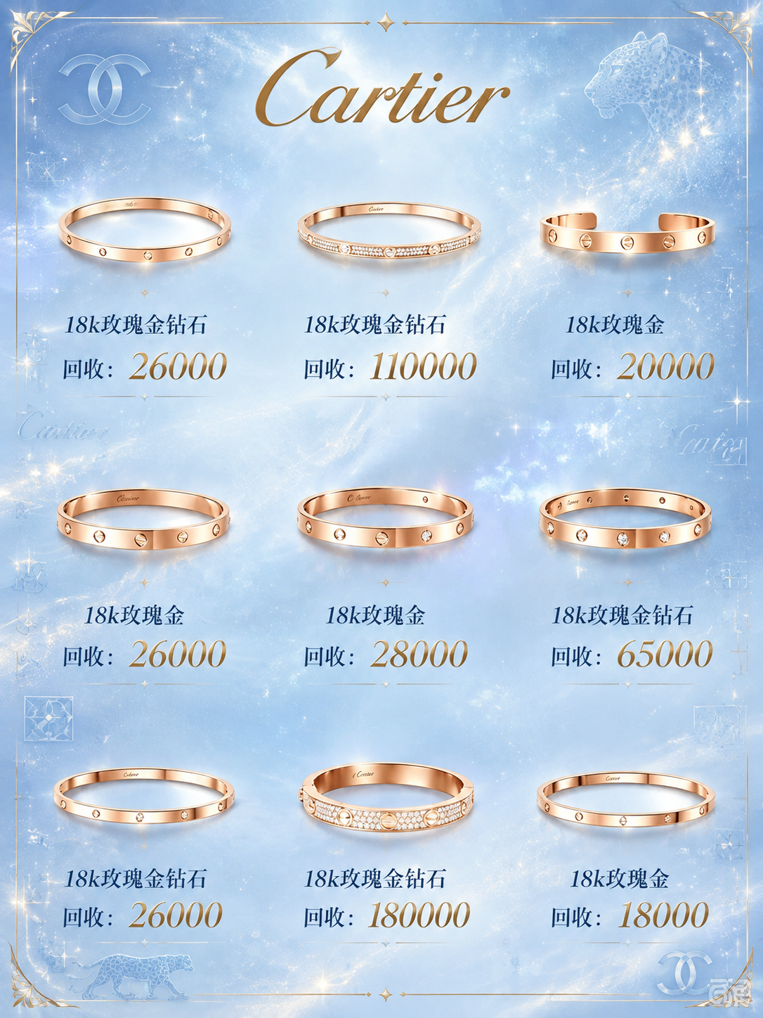 保持图中所有手镯首饰产品、价格数字、文字内容及产品布局完全不变… - 图片创意预览