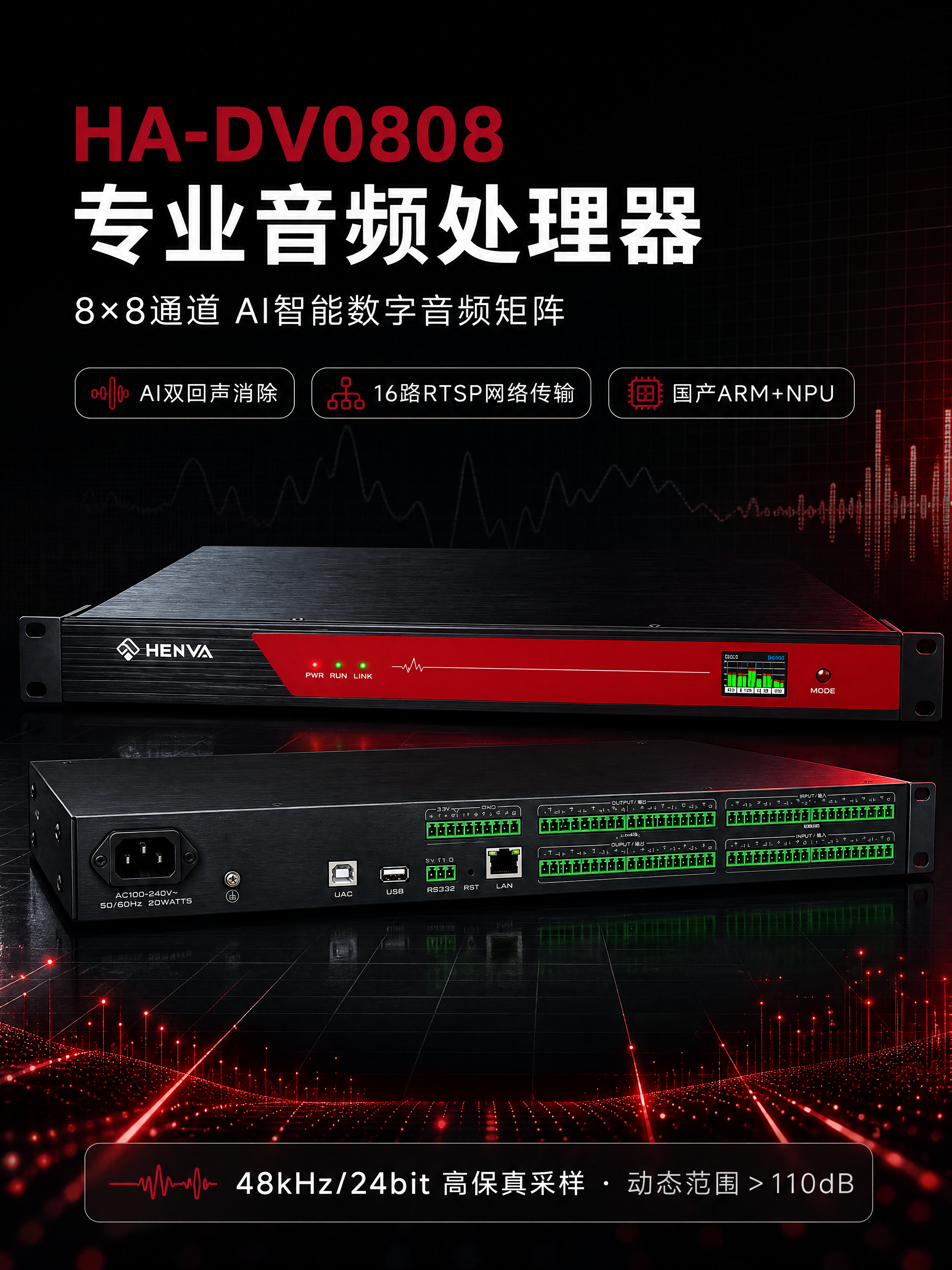 [商品] 使用【图1】HENVA HA-DV0808音频处理器… - 图片创意预览