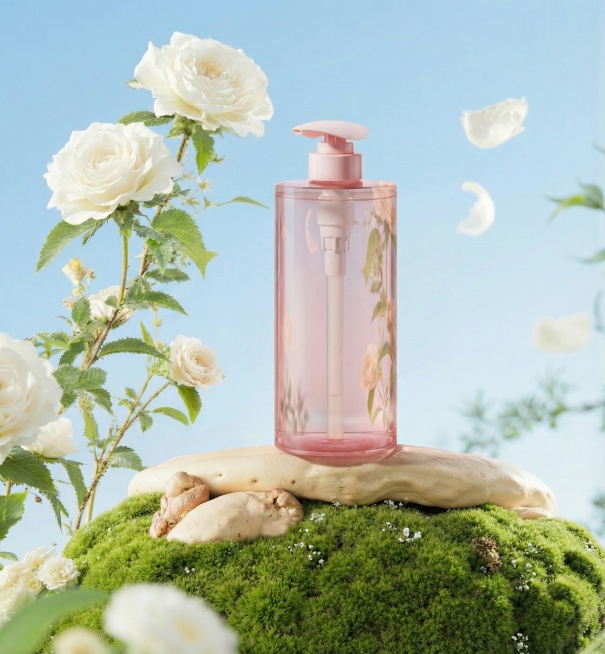 产品半透明透出一些背景，投影更自然一些预览效果