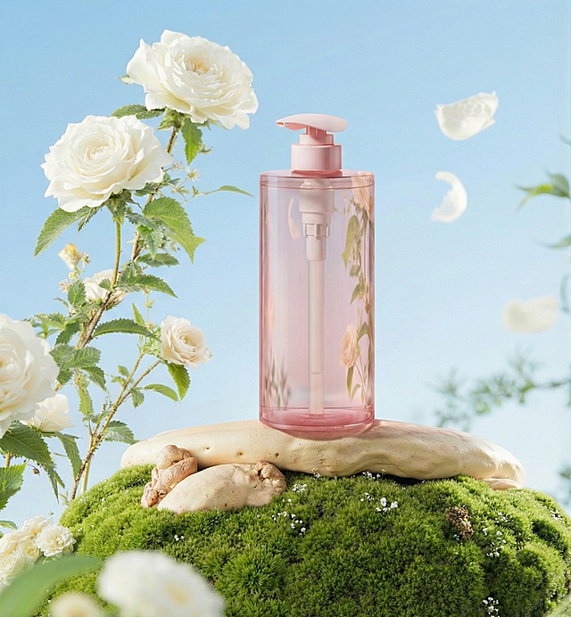 产品半透明透出一些背景，投影更自然一些