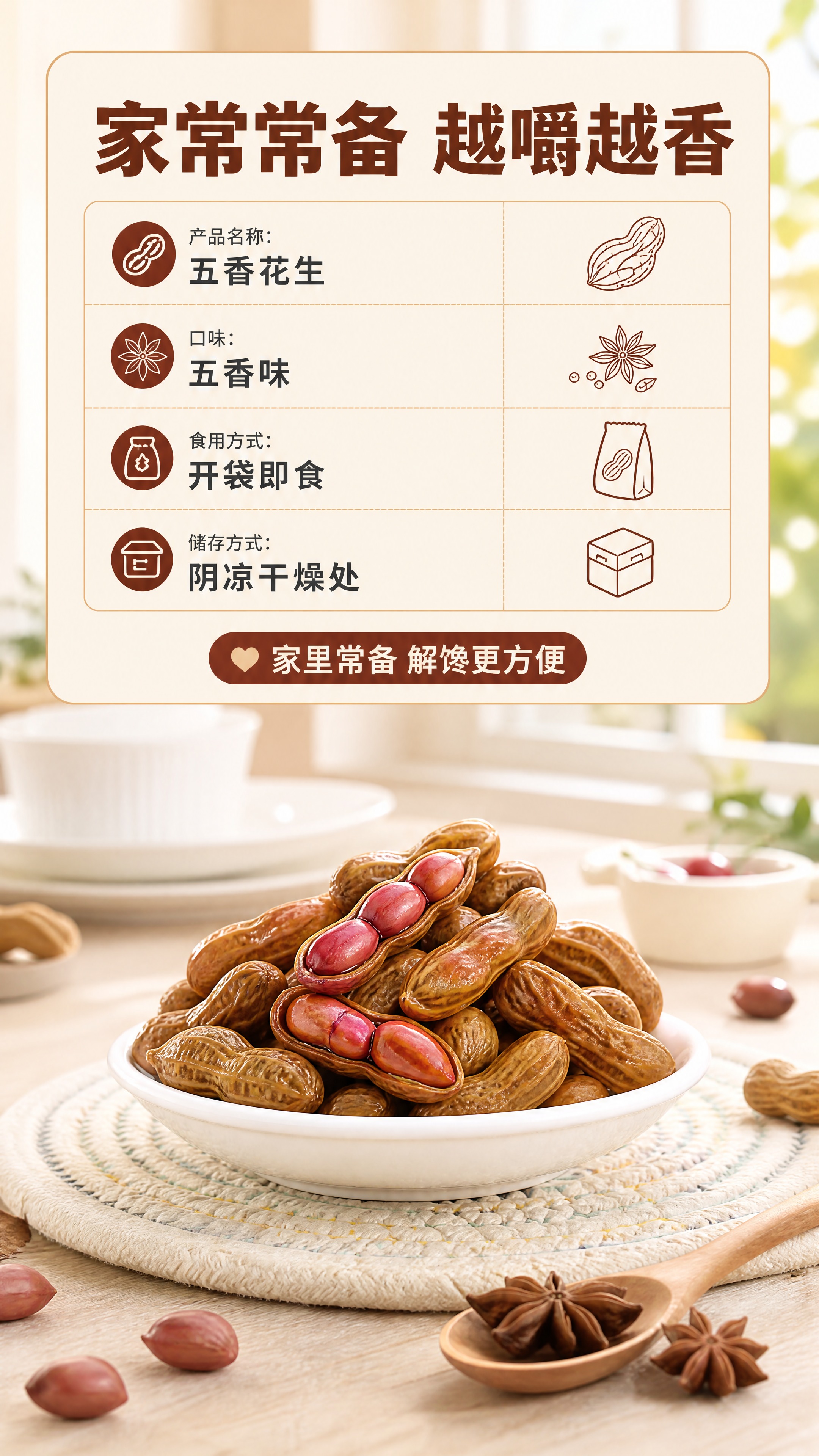 [商品] 使用【图5】五香花生；保留带壳花生外形、红褐色花生仁… - 图片创意预览