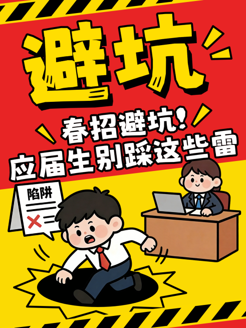 2026春季招聘求职避坑攻略小红书封面预览效果