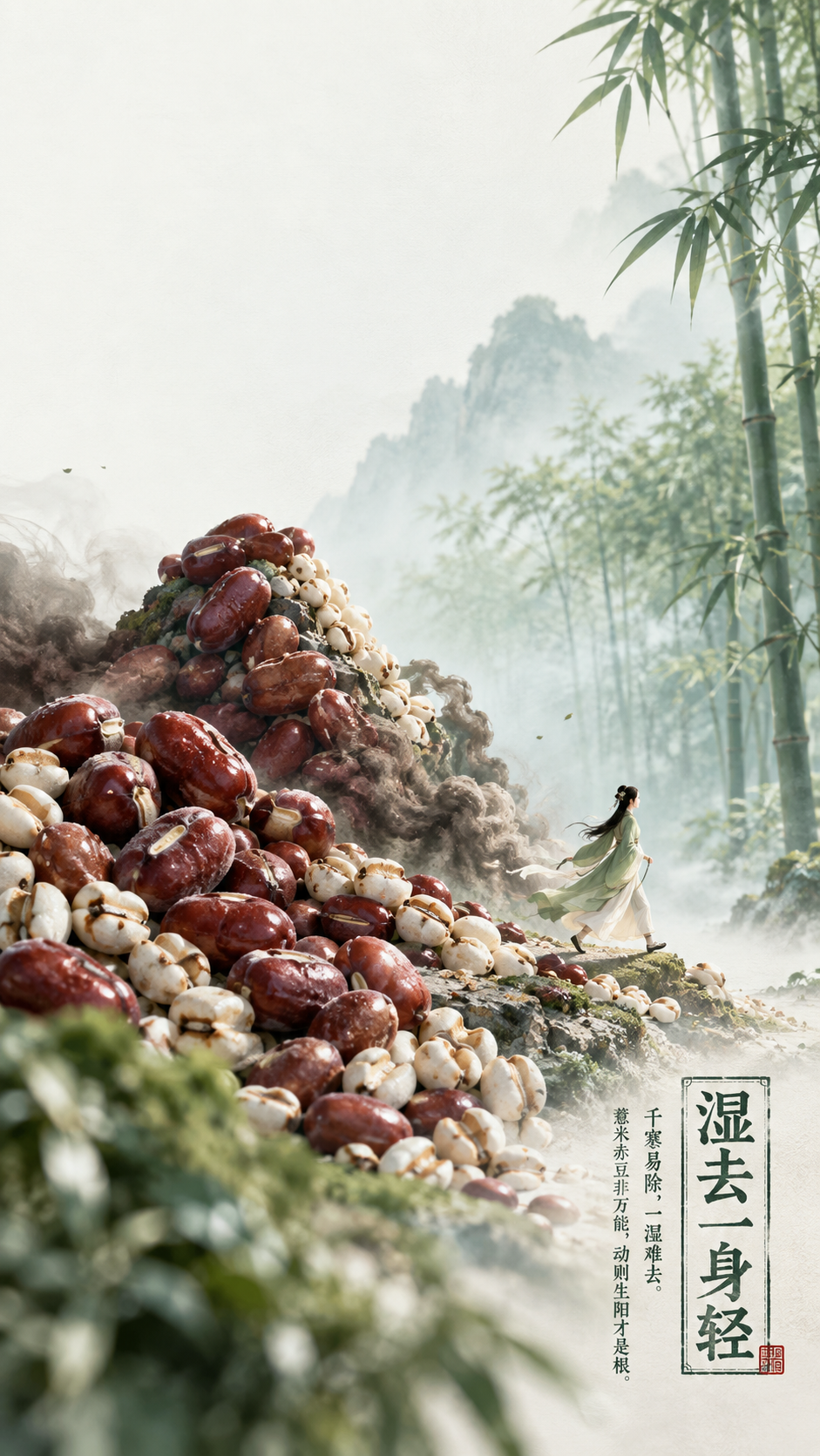 国风新中式工笔风格，微距摄影质感，神话般的场景，雄奇的想象，物… - 图片创意预览