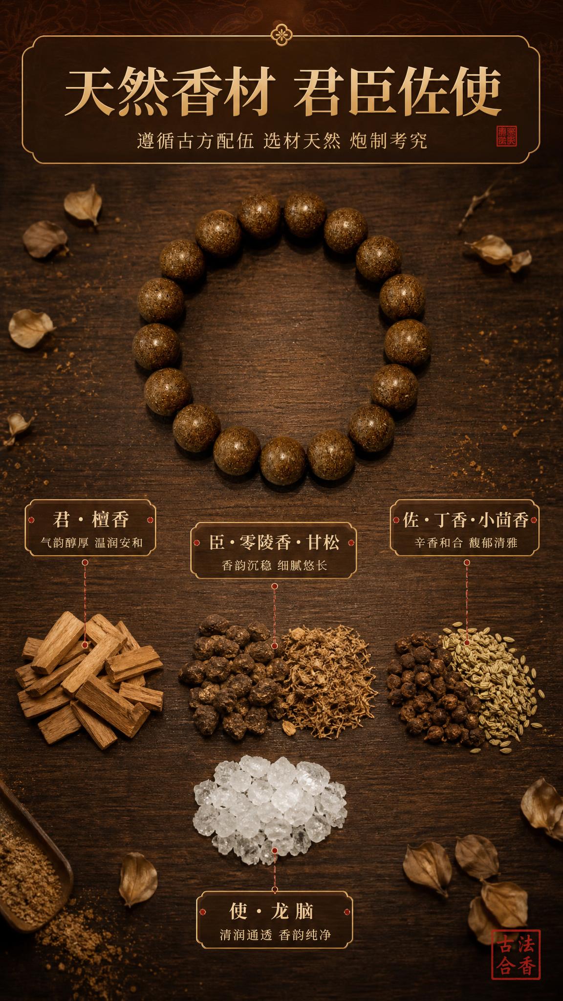 [商品] 使用【图1】荀令十里香香珠手串；保留18颗圆珠、棕褐… - 图片创意预览