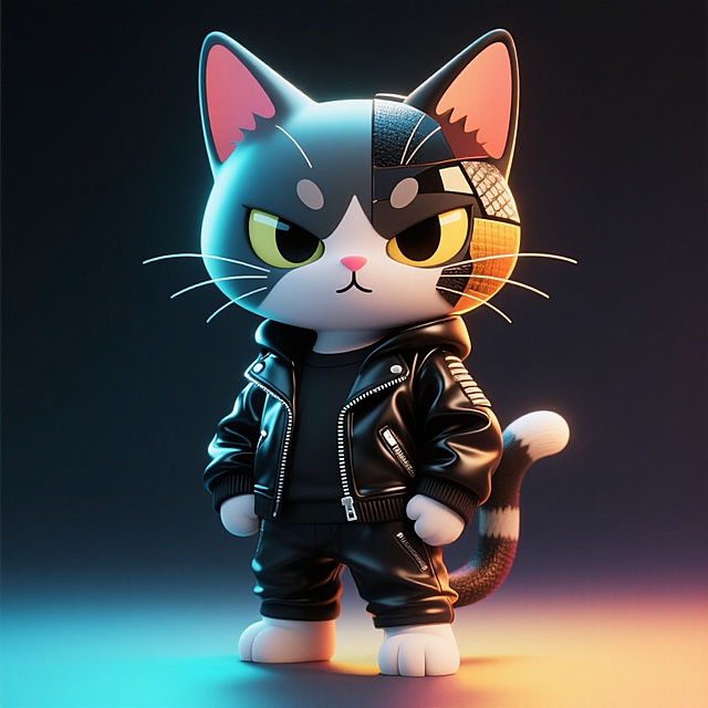 生成一组猫猫IP形象