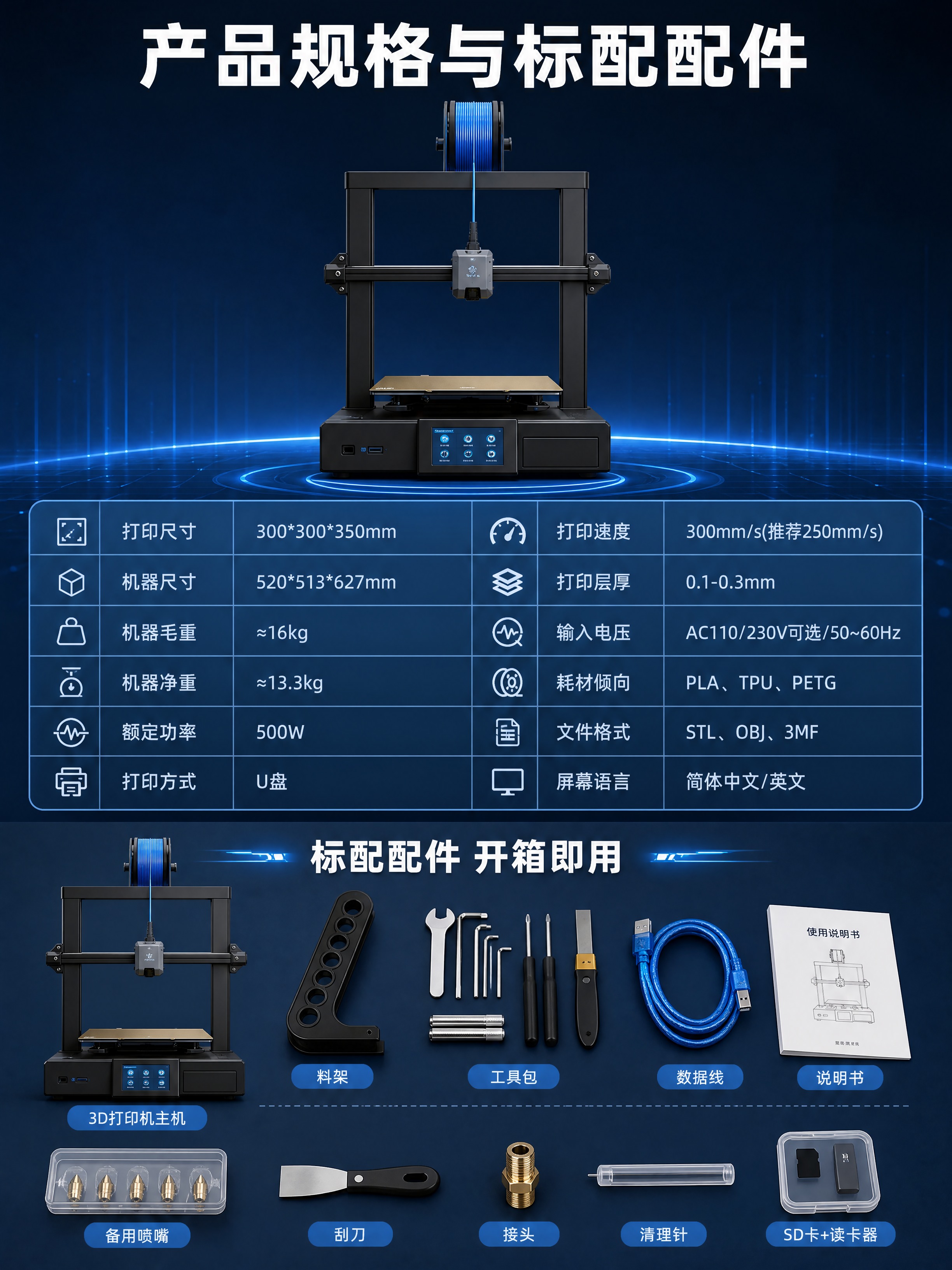 [商品] 使用【图1】龙门式FDM 3D打印机；保留黑色龙门框… - 图片创意预览