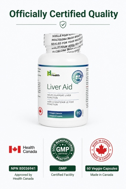 [第3屏] Certification guarantee page - display official certifications of Key of Health Liver Aid.  
[预览效果