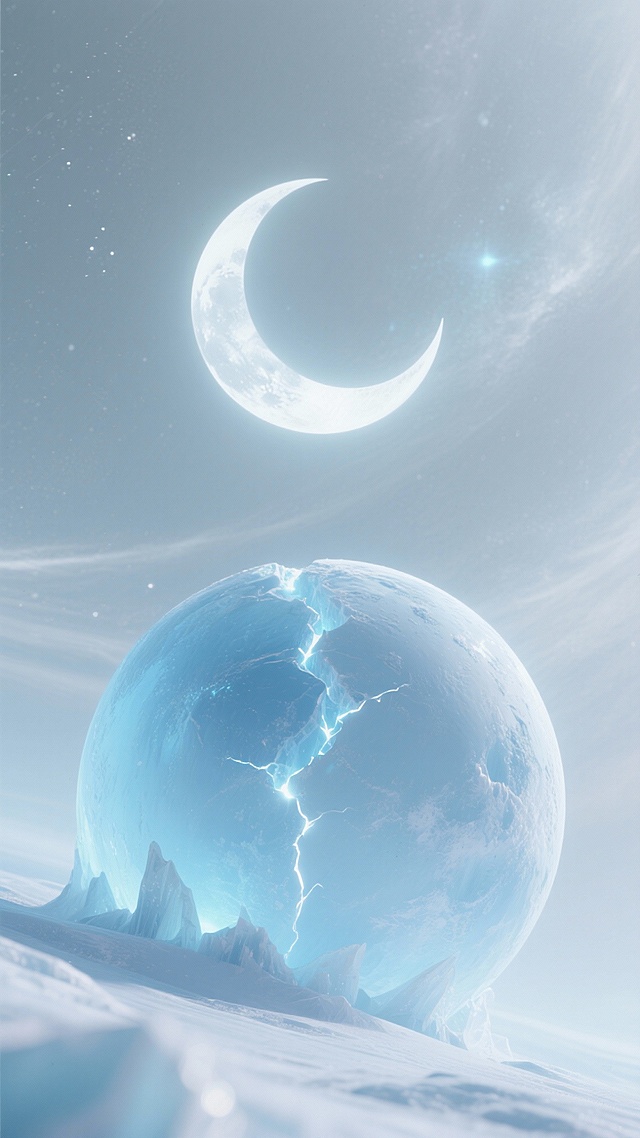 帮我生成50张关于月亮和星球的图片