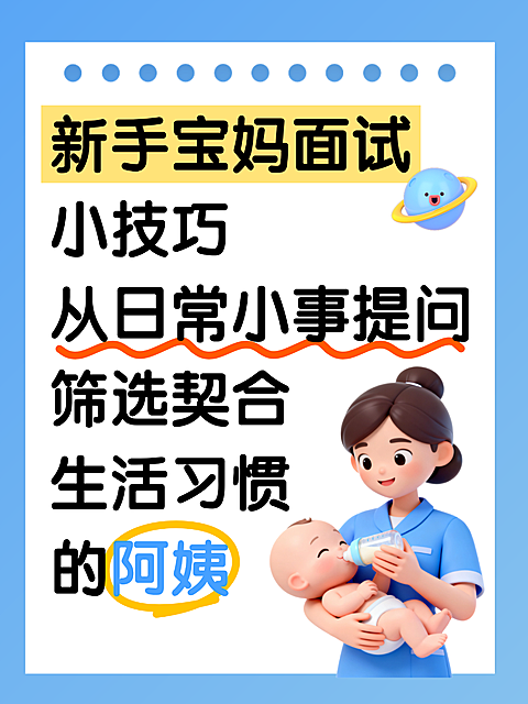 月嫂阿姨面试经验分享母婴亲子知识科普小红书封面