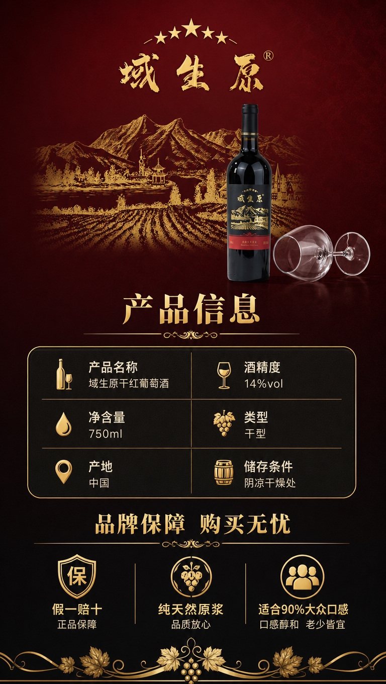[商品] 使用【图1】域生原品牌Logo图+【图2】黑标单瓶图… - 图片创意预览