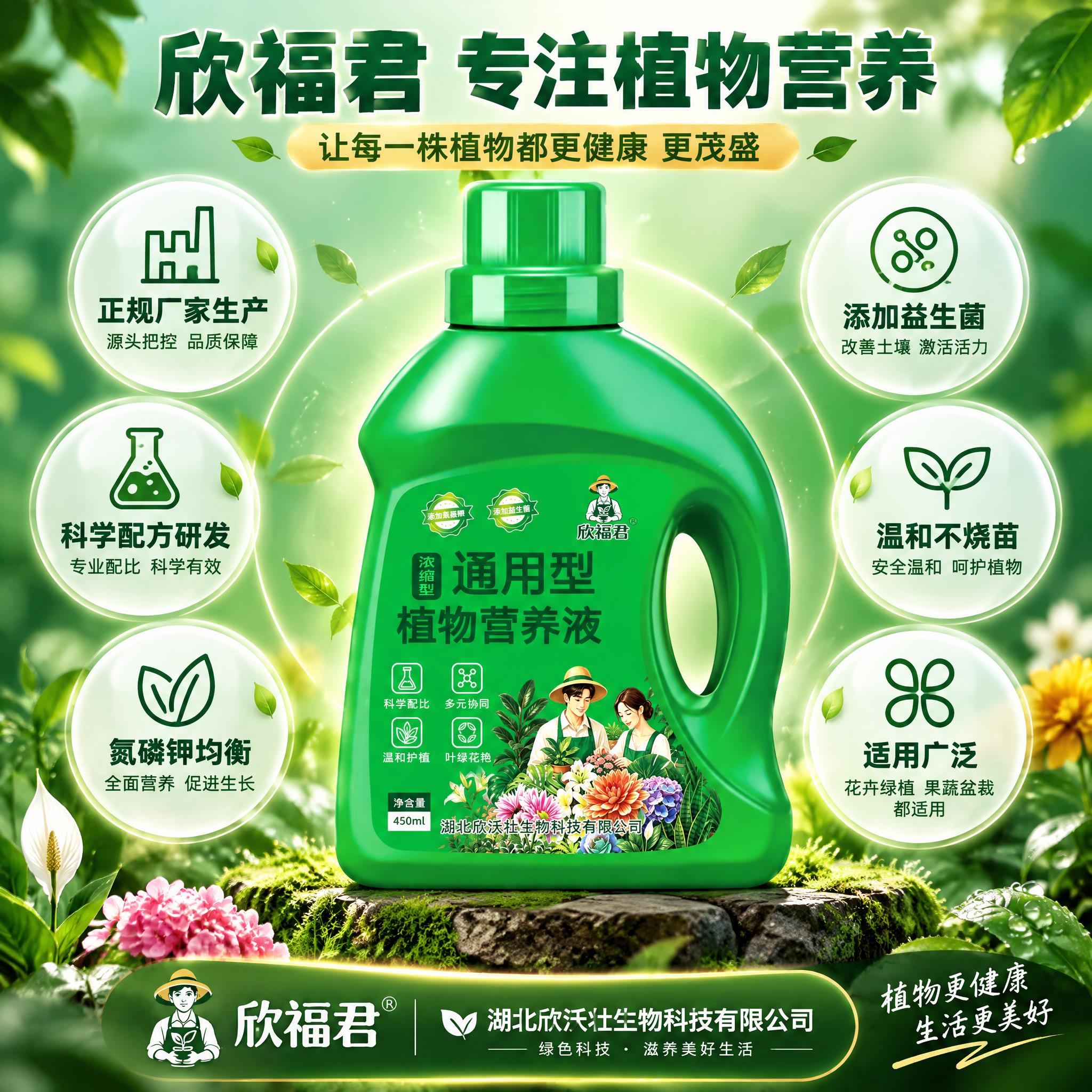 [主图-15] 欣福君通用型植物营养液 品牌品质保障总结图。… - 图片创意预览