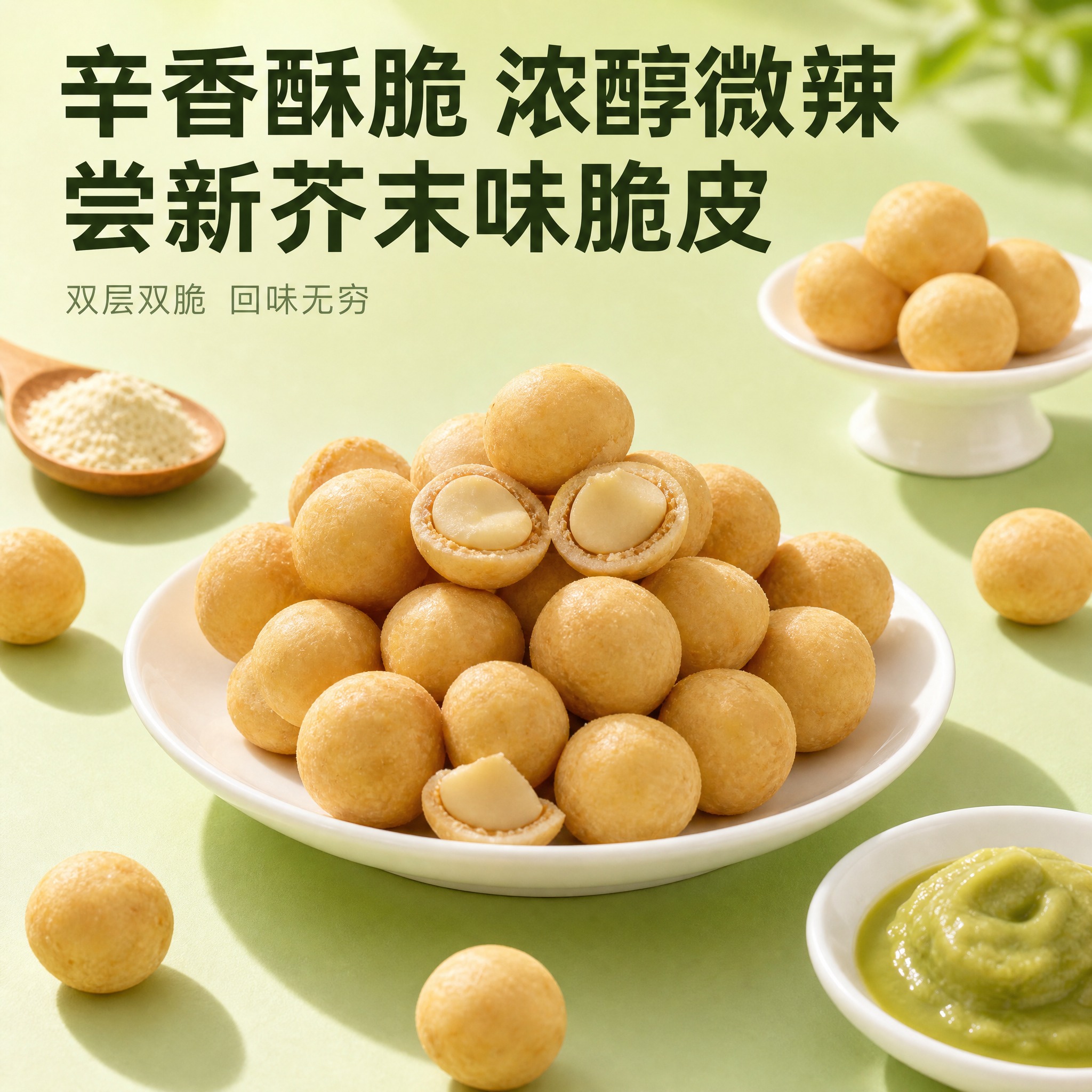 [主图-4] 主题：辛香酥脆 浓醇微辣 尝新芥末味脆皮。唯一任… - 图片创意预览