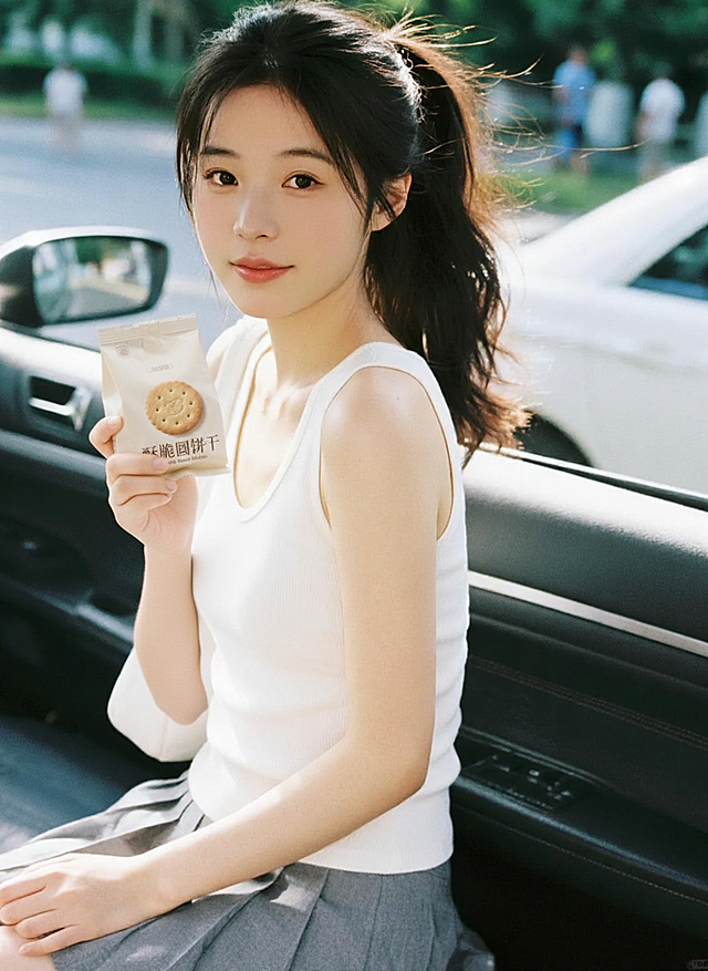 让图2的人拿起图1的饼干