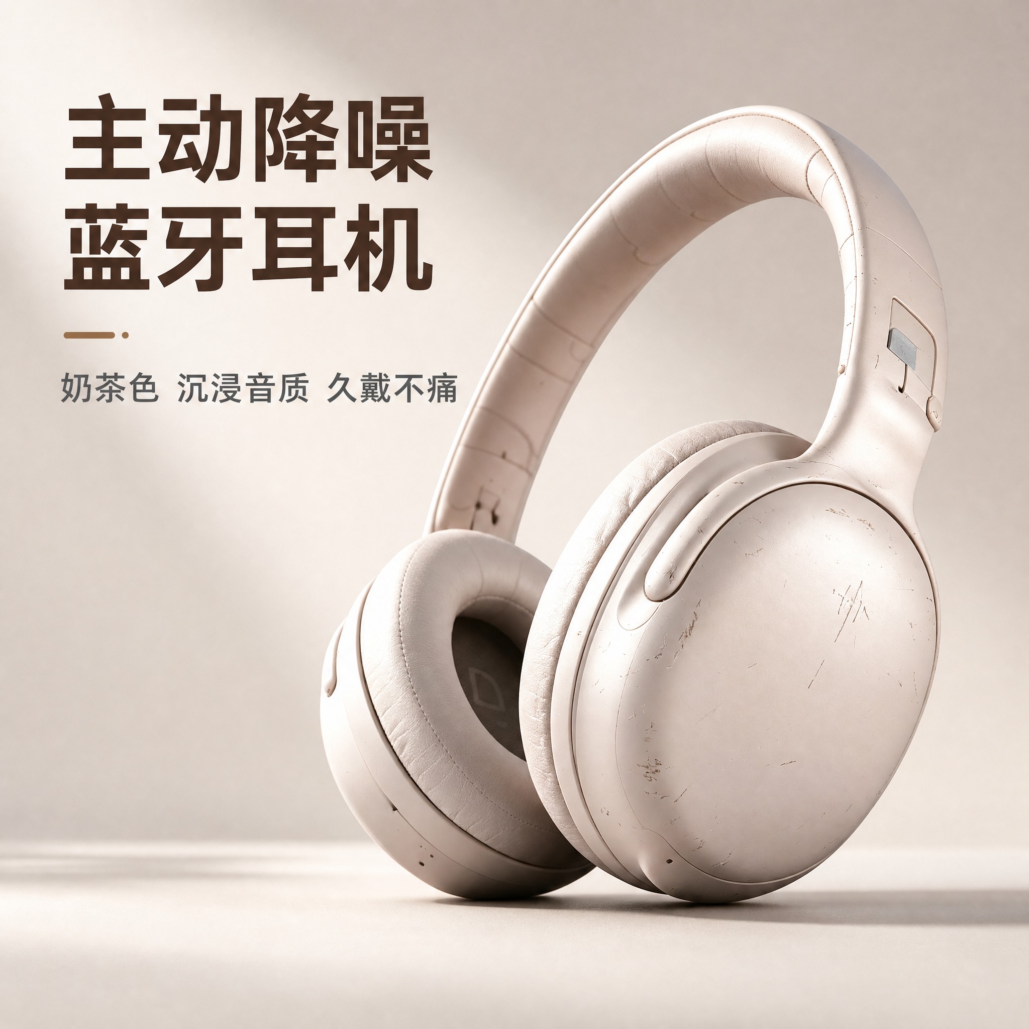 [主图-1] 商品识别 头戴式主动降噪蓝牙耳机整体展示 [统一… - 图片创意预览
