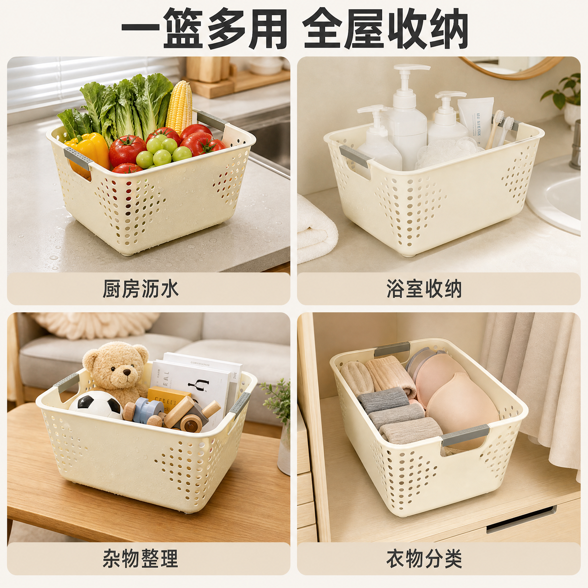 [主图-4] 适用场景与收纳方案 多场景多功能使用 [统一基调… - 图片创意预览
