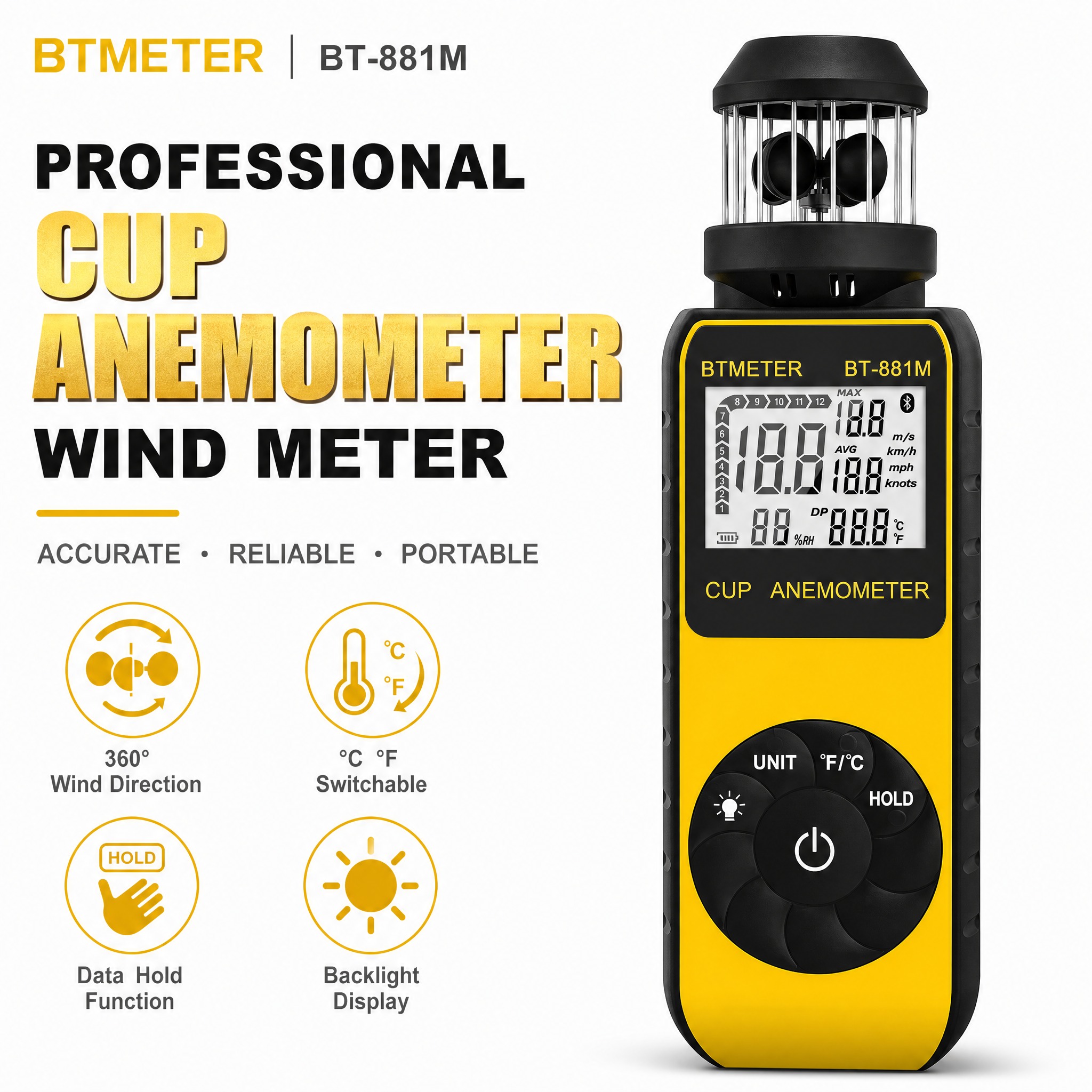 [单张主图] BTMETER BT-881M 杯式风速仪 亚马… - 图片创意预览