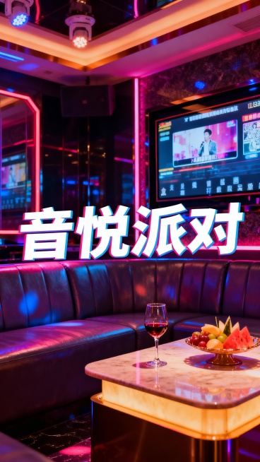 生成50张商务娱乐KTV照片，可以加入一点文字预览效果
