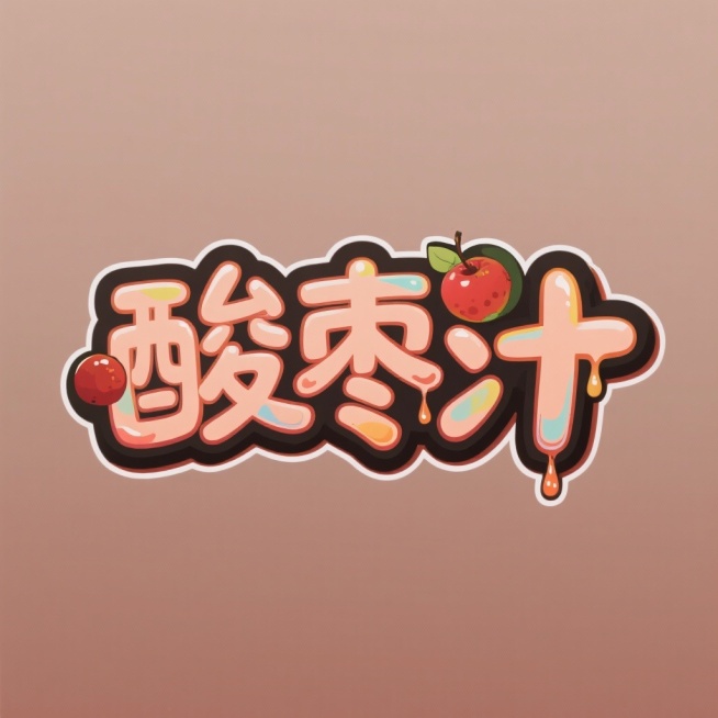 分别制作艺术字：“隆尧羊汤，邢襄古镇，酸枣汁”预览效果